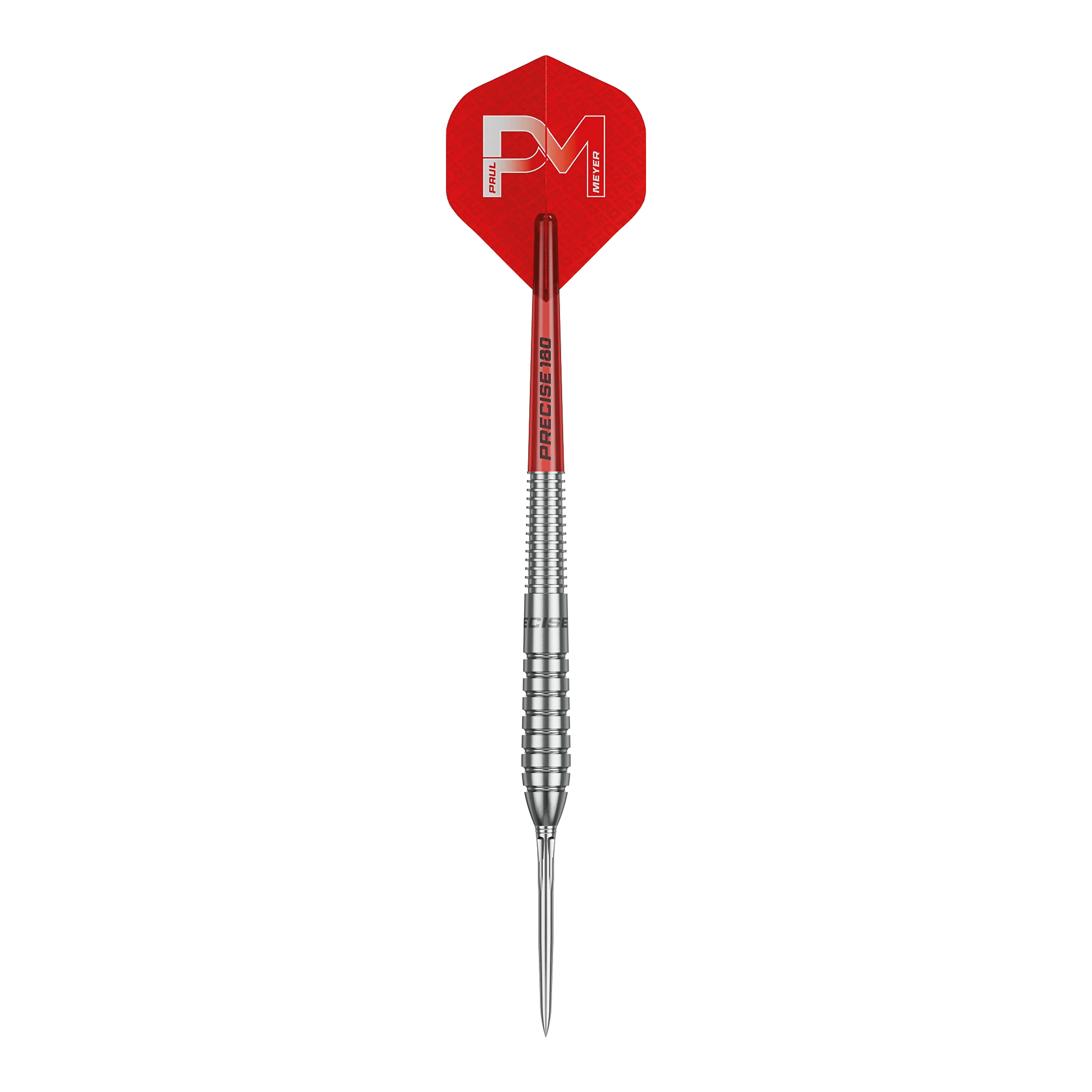 Precise 180 Paul Meyer Version 1 Steeldarts Abbildung der Precise 180 Paul Meyer Version 1 Steeldarts. Diese Darts sind für präzises Werfen konzipiert.