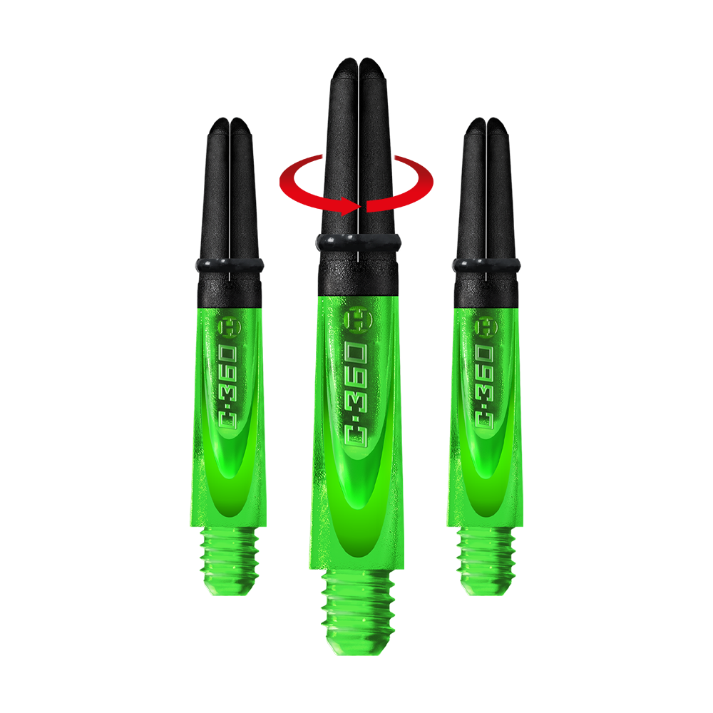 Harrows Carbon 360 Shafts - Green Harrows Carbon 360 Shafts - Green
