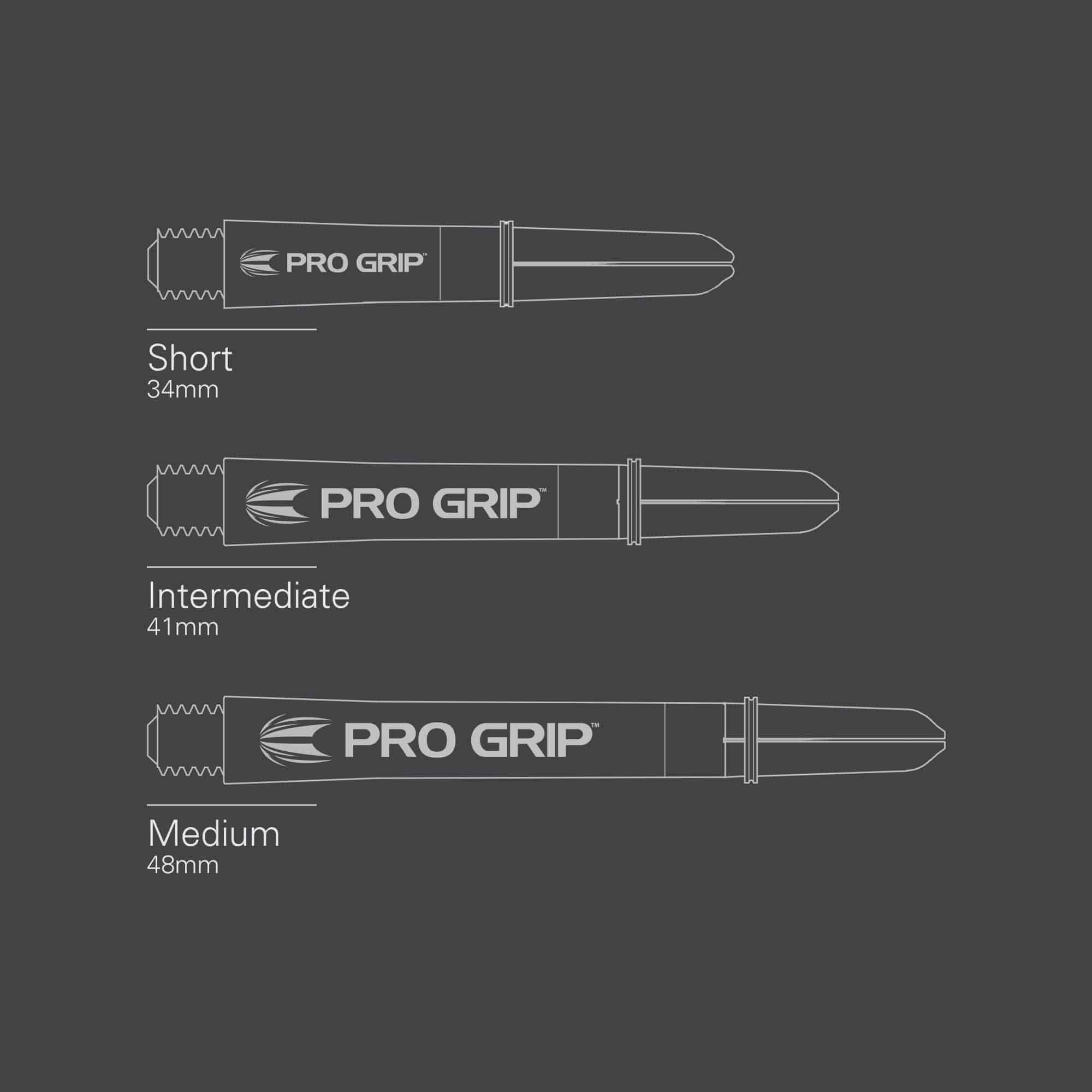 Target Pro Grip Spin Shafts Set clear