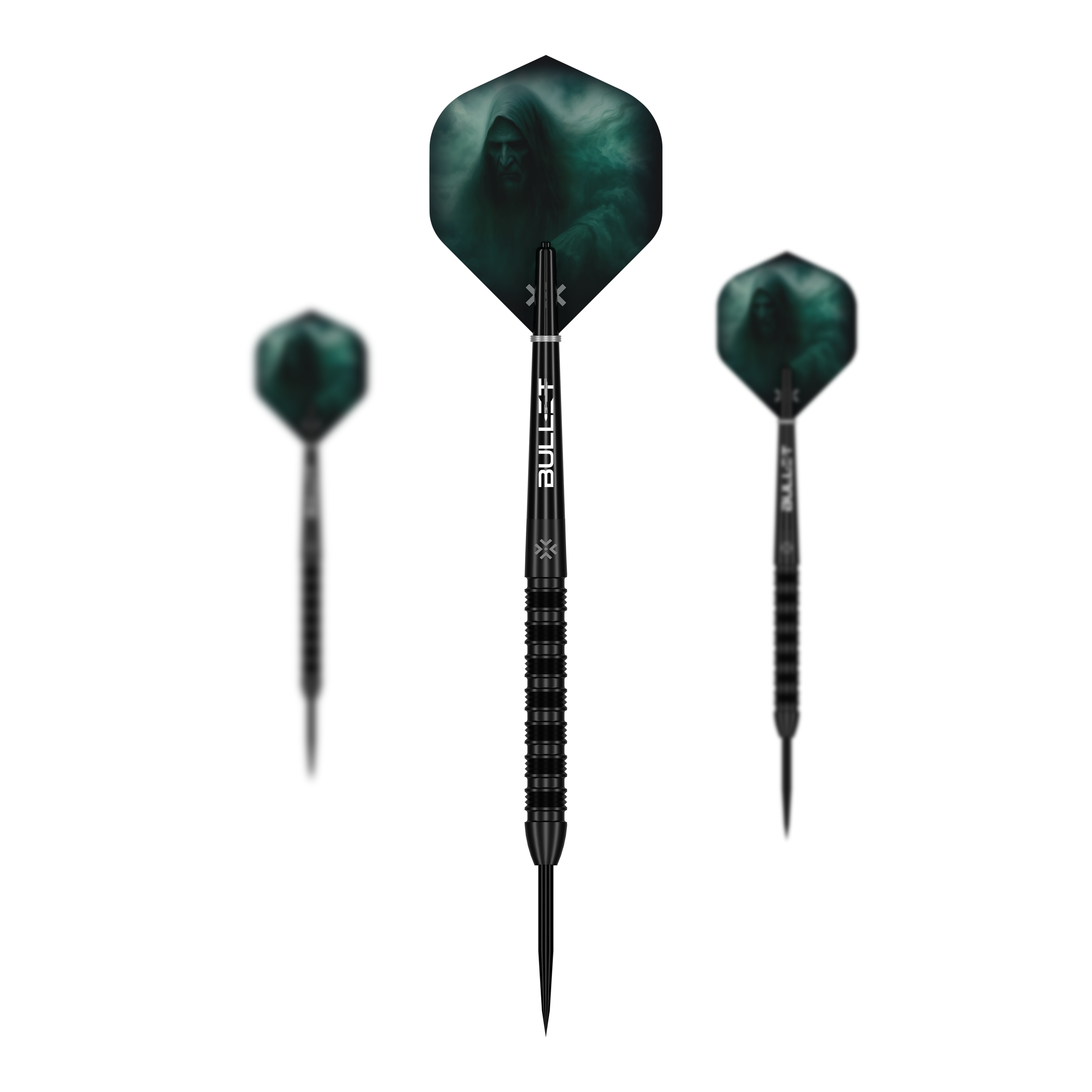 Bullet Shadow Steeldarts Abgebildet ist das Set Bullet Shadow Steeldarts. Das Set besteht aus mehreren Steeldarts mit elegantem Aussehen.