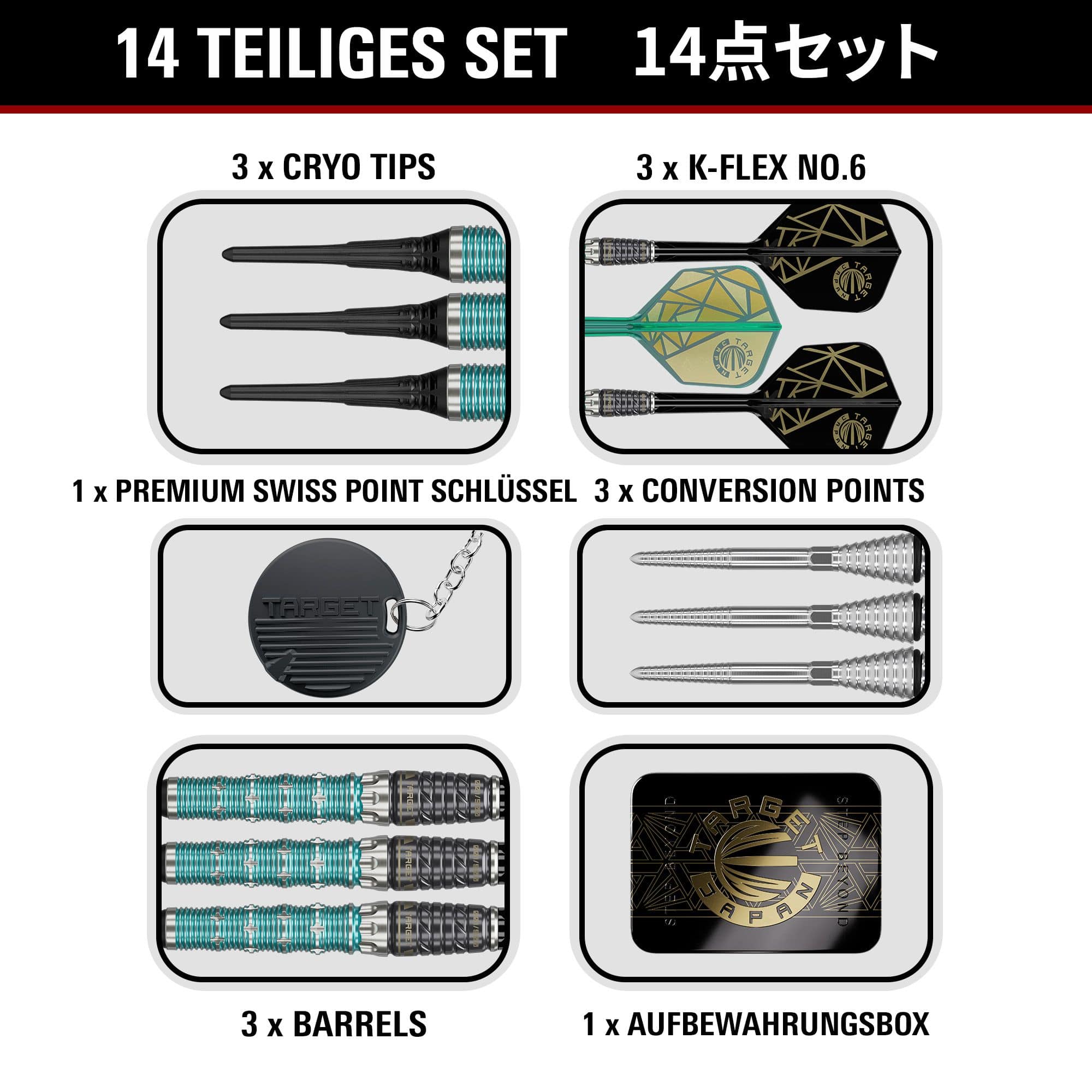Target Japan The Rising Miracle Combination Limited Edition Softdarts - 21,5g Target Japan The Rising Miracle Combination Limited Edition Softdarts - 21,5g