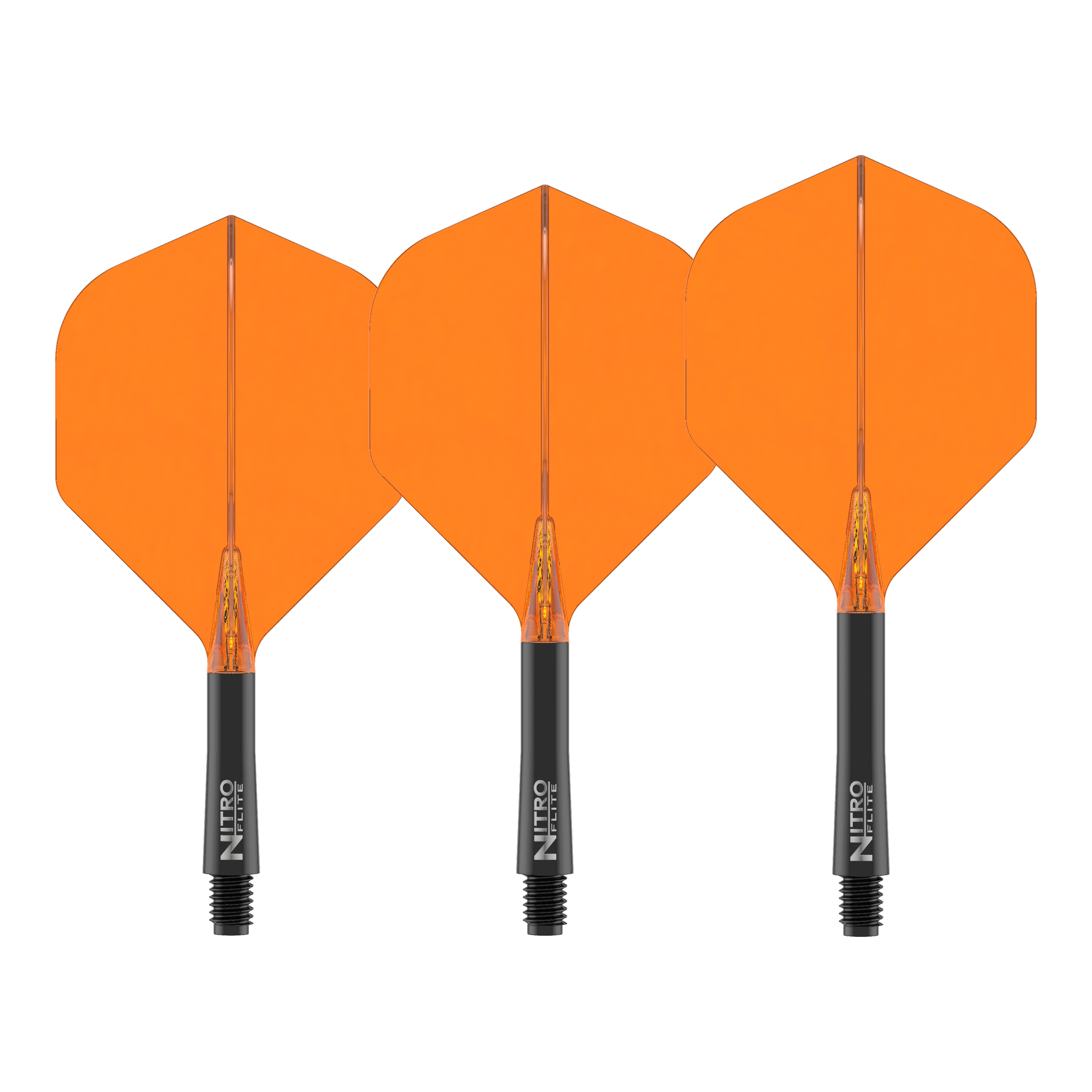 Red Dragon Nitroflite Black Shaft Orange Flights No2 Dies ist das Produkt Red Dragon Nitroflite Black Shaft Orange Flights No2. Es wird ein Dart-Schaft mit orangefarbenen Flights gezeigt.