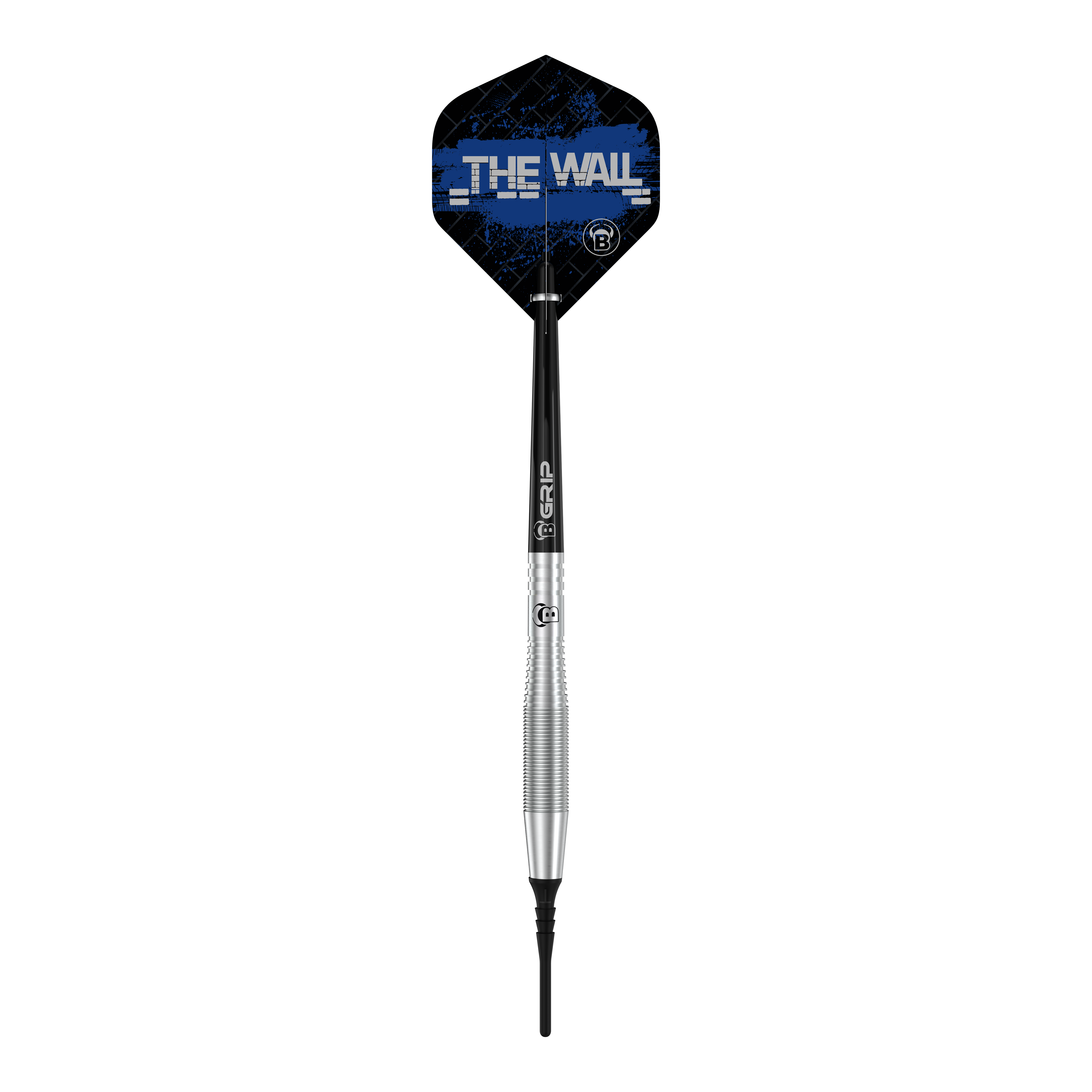 Bulls Martin Schindler TW80 Softdarts - 18g Dies ist ein Bulls Martin Schindler TW80 Softdart mit einem Gewicht von 18g. Auf dem Flight steht in blauer Schrift "THE WALL".