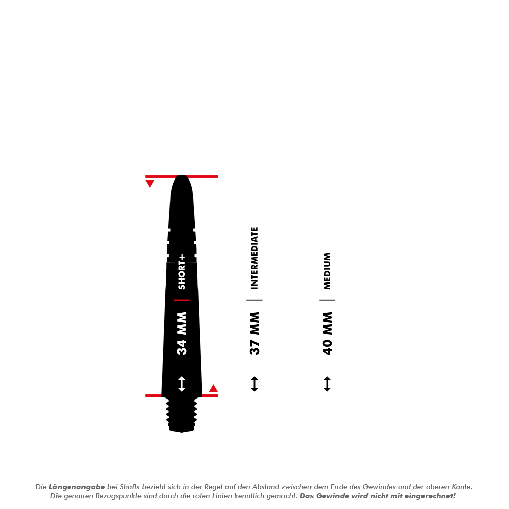 Winmau Vecta Shafts - Blau