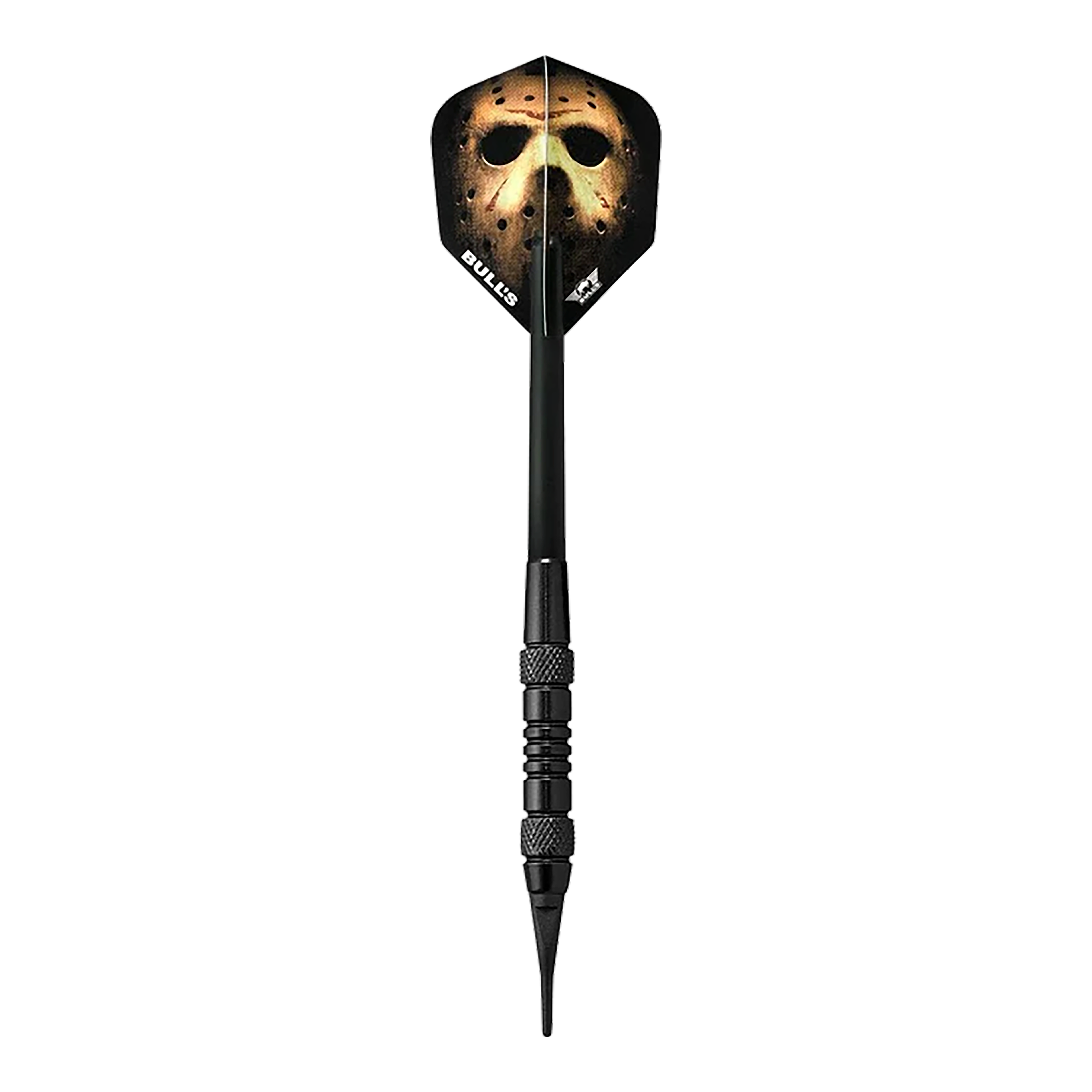Bulls NL Thriller Black Brass Softdarts - 18g Abgebildet ist das Produkt Bulls NL Thriller Black Brass Softdarts - 18g. Das Bild zeigt den Softdart in schwarzem Design.
