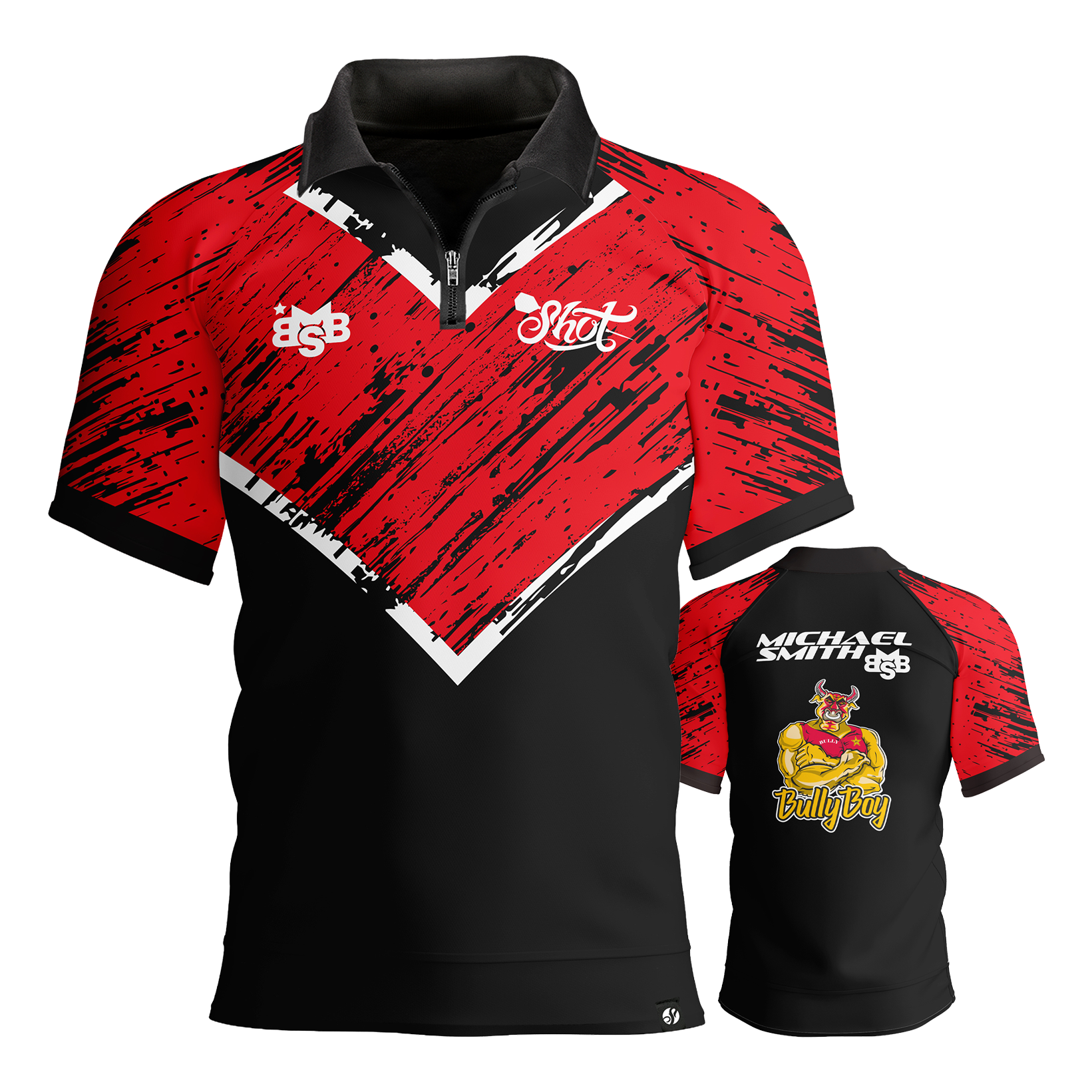 Shot Michael Smith Red Strip Polo Dartshirt Shot Michael Smith Red Strip Polo Dartshirt