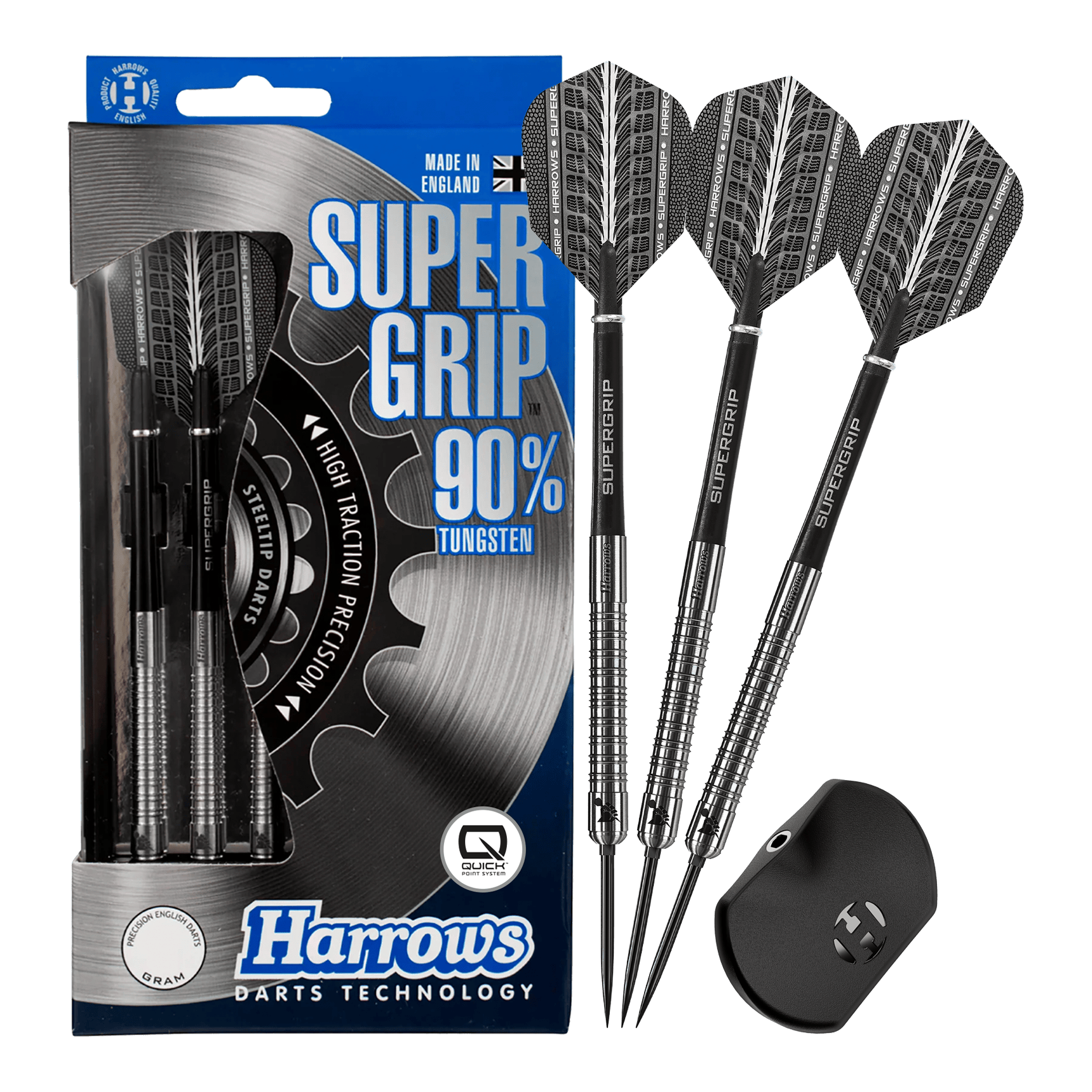 Harrows Supergrip 90 Quick Point Steeldarts