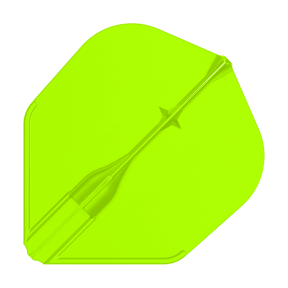 L-Style L3EZ Flights Ein Dart-Flight mit gleichmäßiger, matter Fläche ist einzeln abgebildet. Die Flügelstruktur fällt auf.