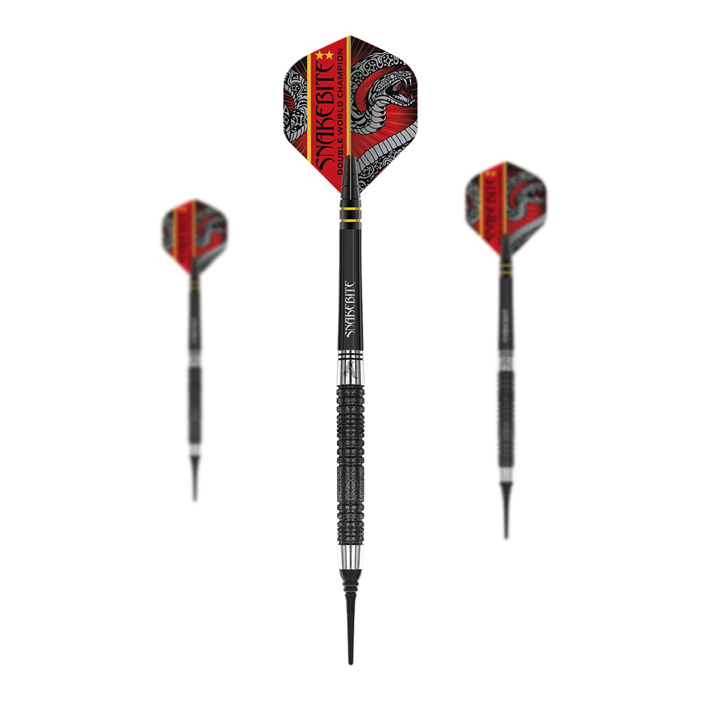 Red Dragon Peter Wright Double World Champion SE Black Softdarts - 20g Red Dragon Peter Wright Double World Champion SE Black Softdarts - 20g