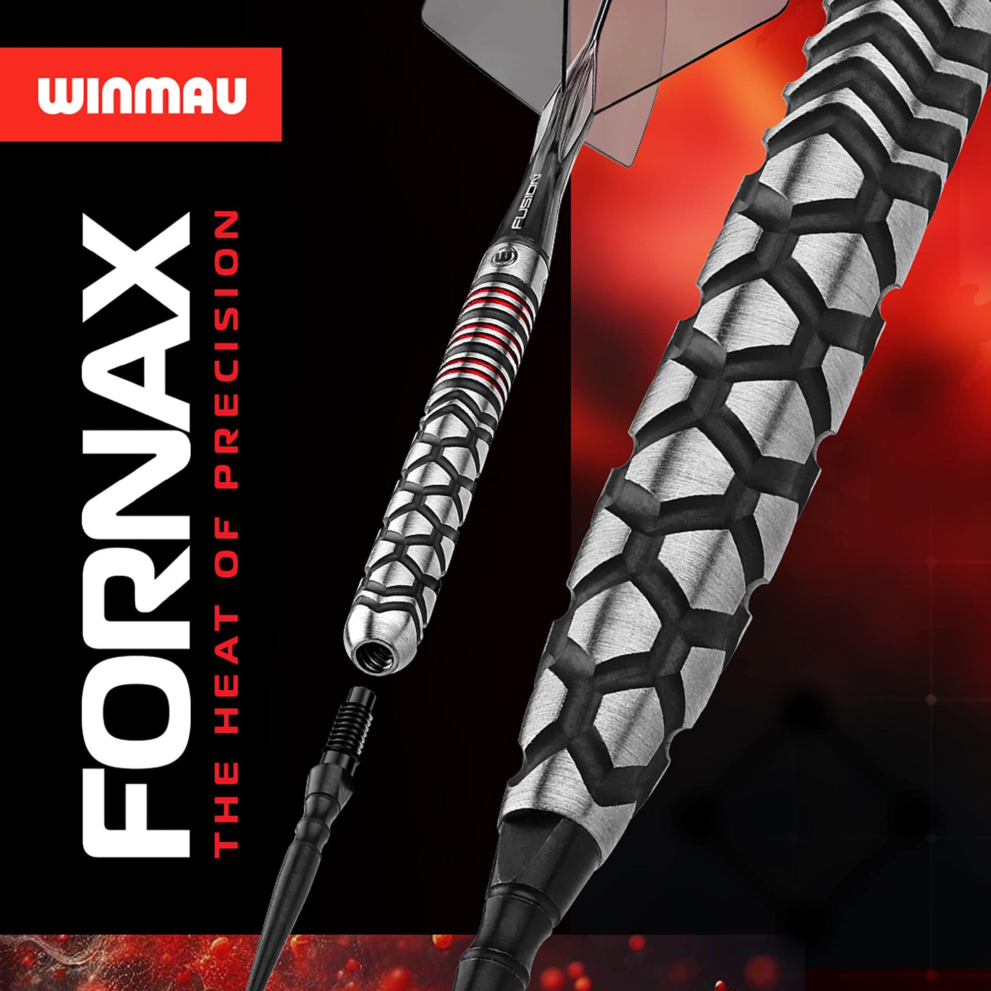Winmau Fornax Parallel Switch Point Steeldarts Zu sehen sind die Winmau Fornax Parallel Switch Point Steeldarts. Die Darts besitzen eine gerade Form und ermöglichen hohe Präzision.