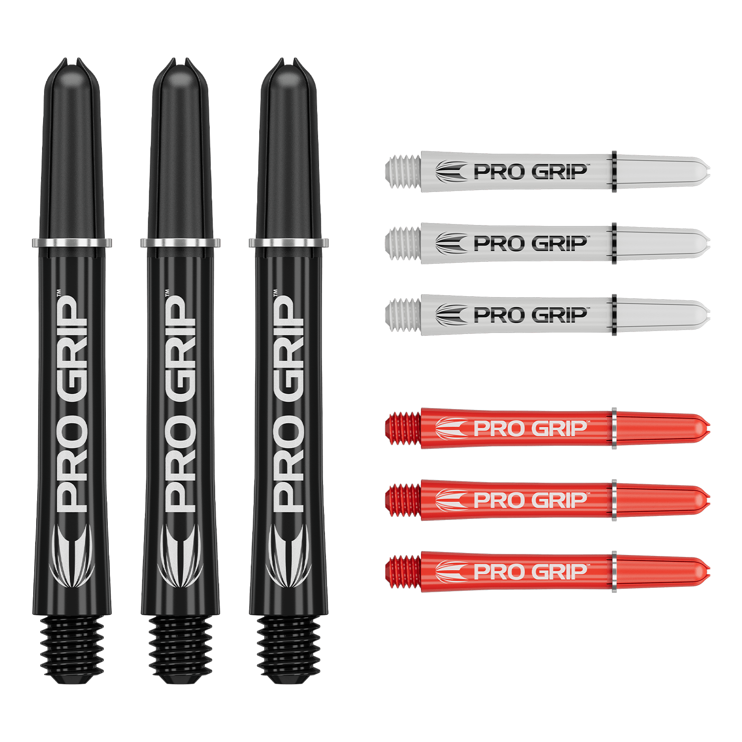 Target Pro Grip 3x Set Shafts schwarz-weiss-rot