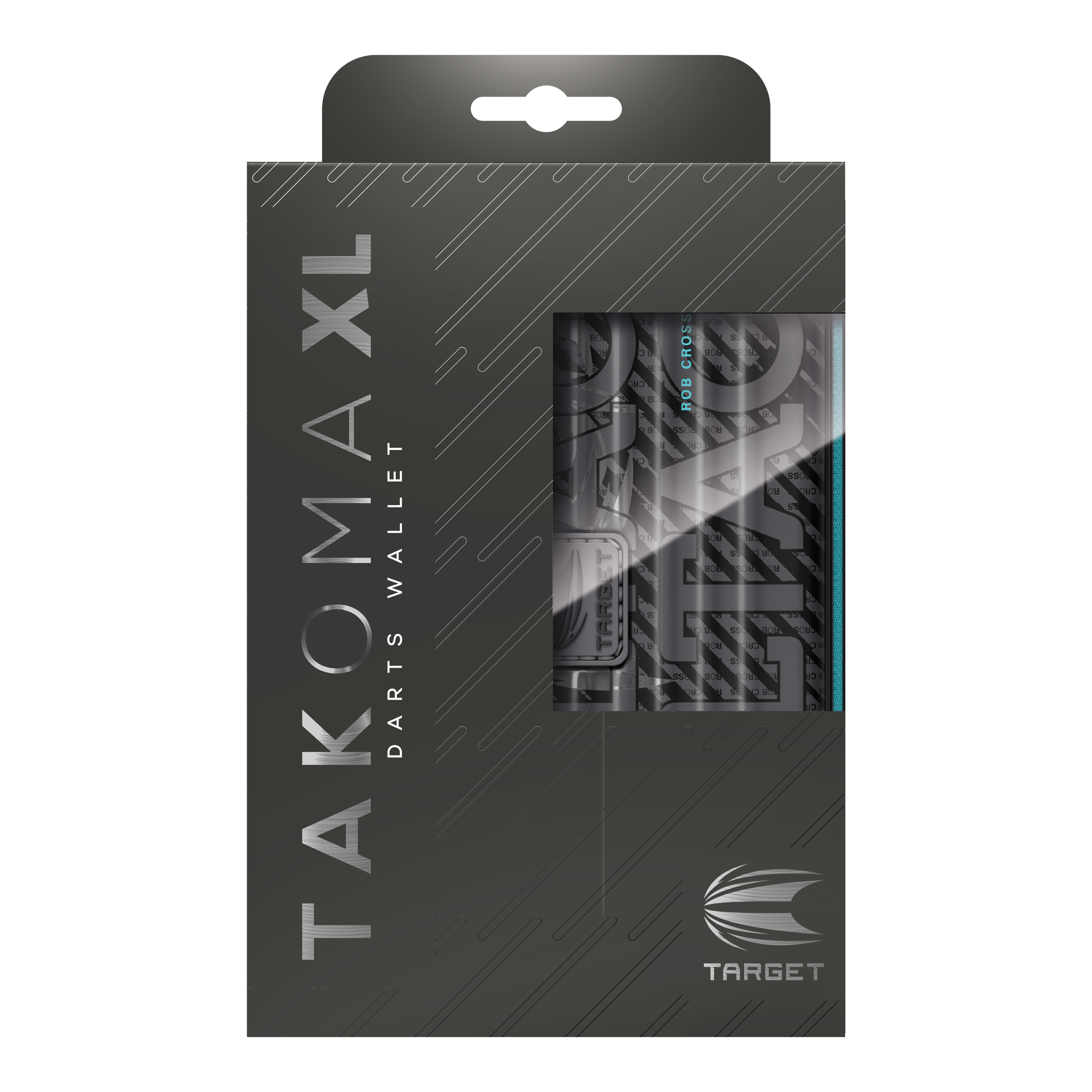 Takoma XL Ghost Series Rob Cross Dartcase Das Foto zeigt das Takoma XL Ghost Series Rob Cross Dartcase. Es ist ein robustes Etui für Dartspieler.