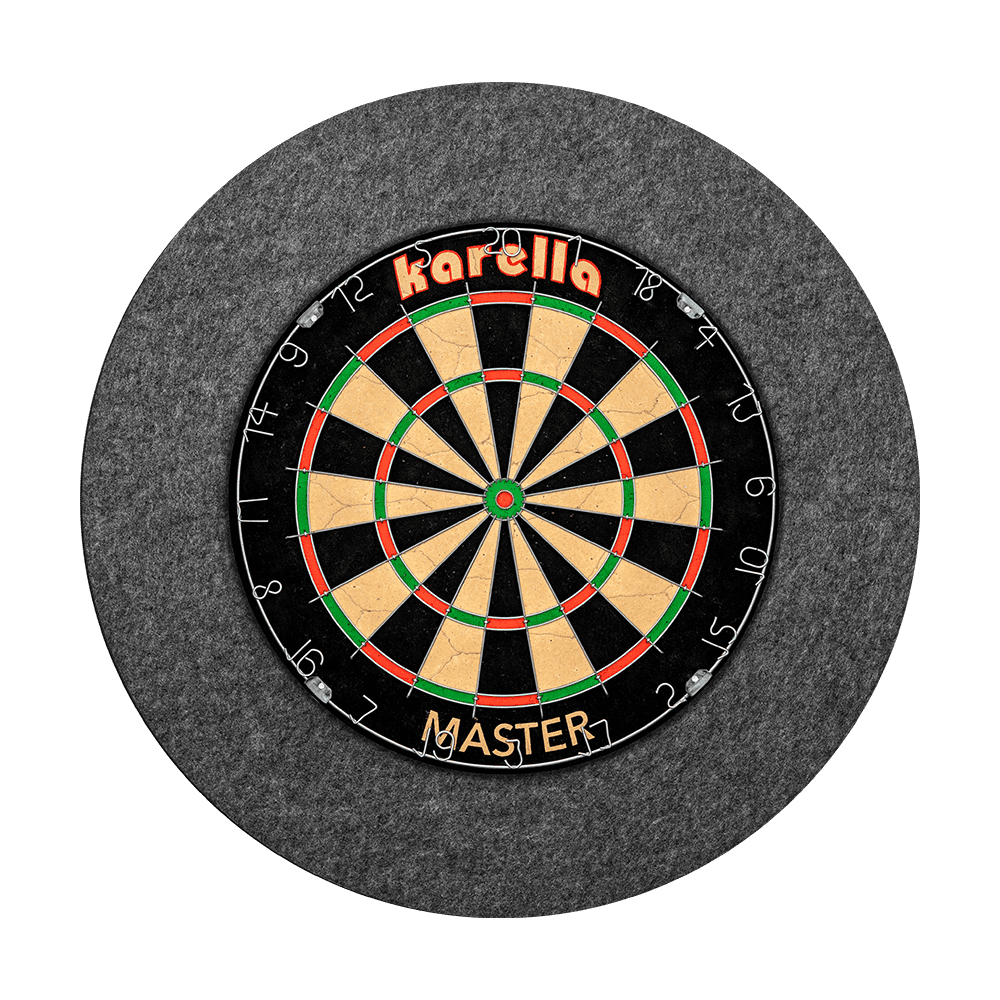 Schallschutz Karella für Steeldartboards mit integriertem Surround Auffangring