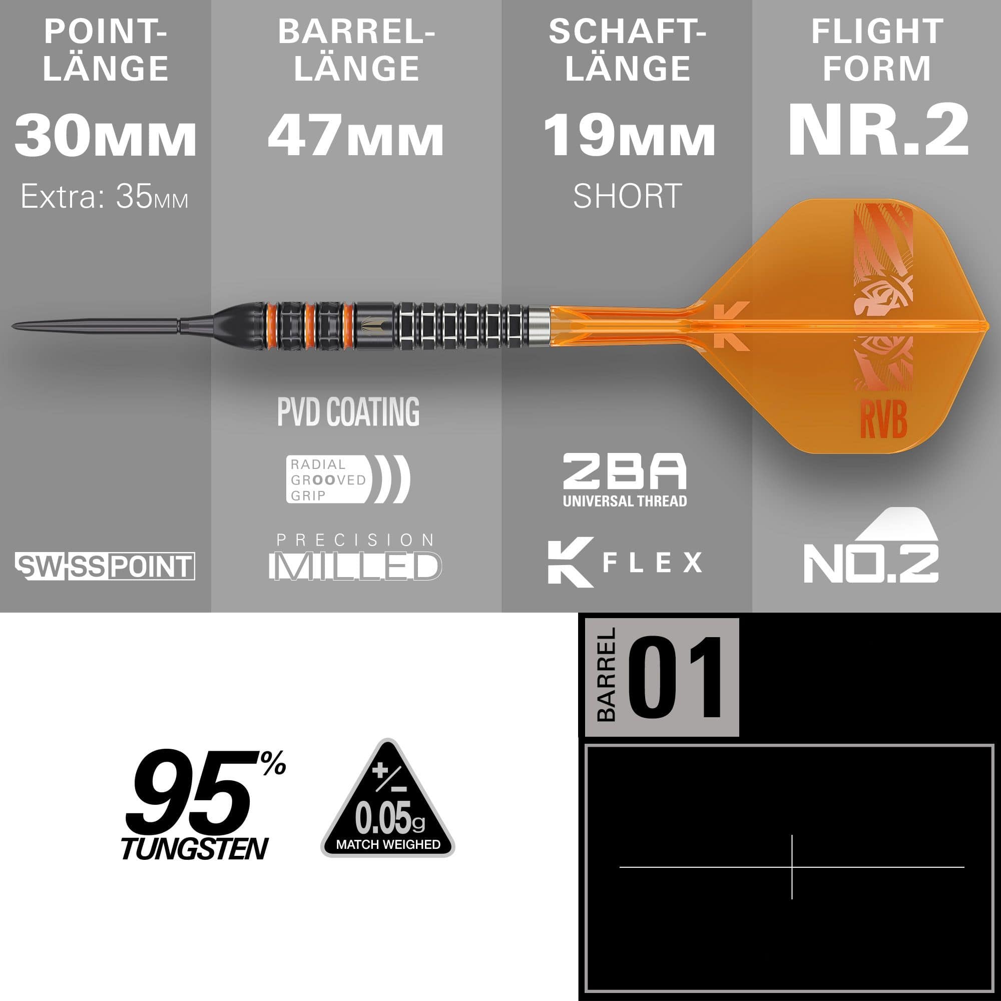 Target Raymond Van Barneveld 95K Swiss Points Steeldarts