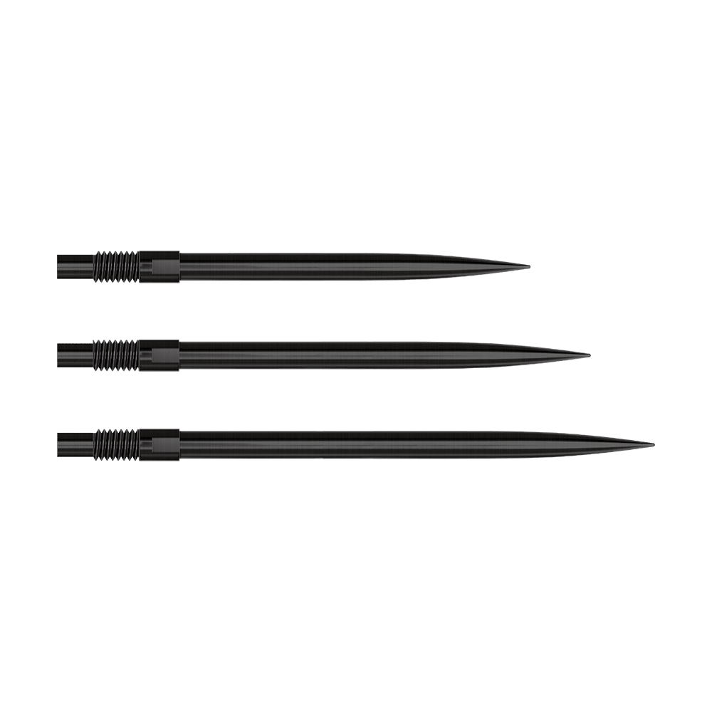 Harrows Quick Point Dartspitzen - Schwarz Auf dem Bild sind die Harrows Quick Point Dartspitzen in Schwarz zu sehen. Diese Dartspitzen ermöglichen einen schnellen Austausch.