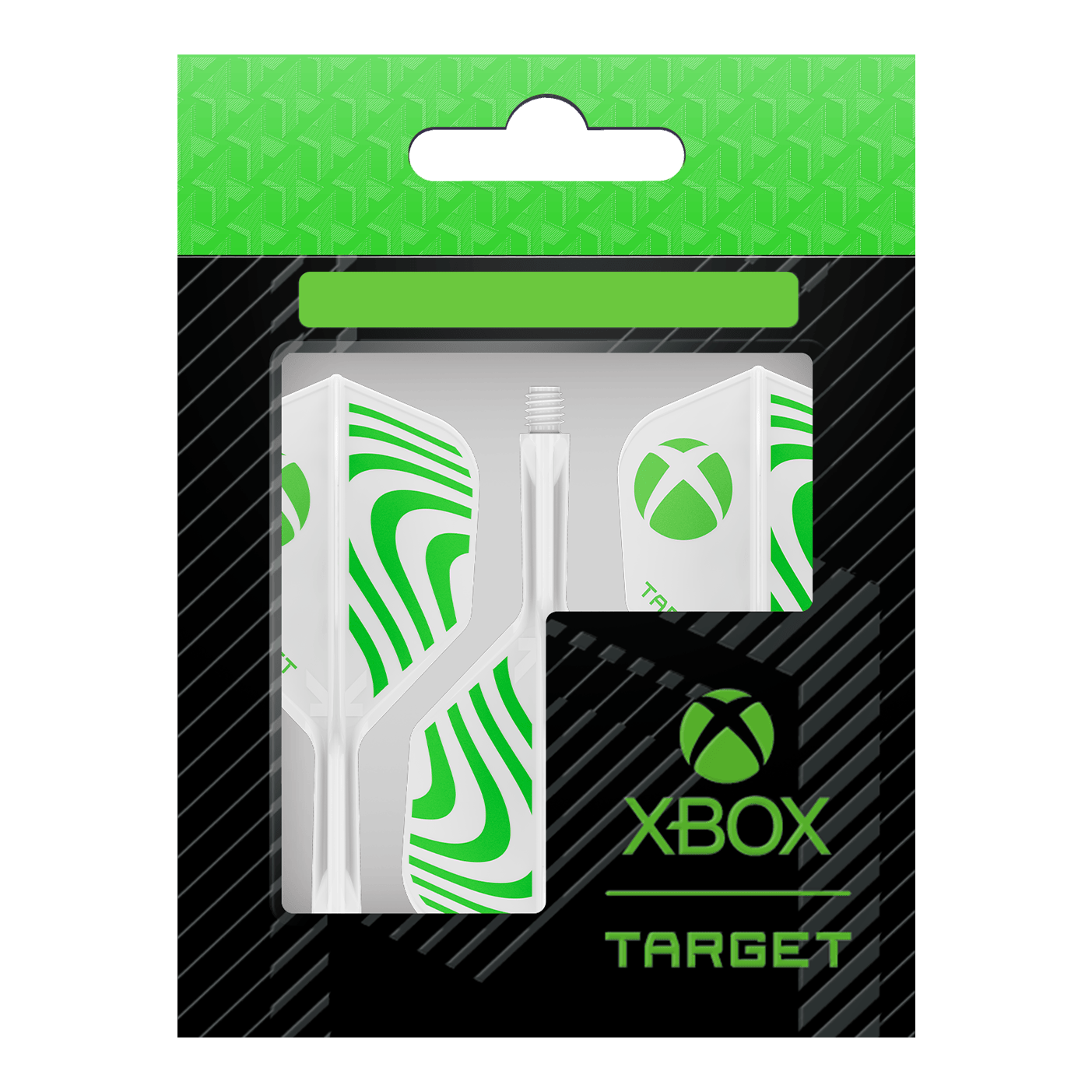 Target Xbox K-Flex No6 Flights - Weiß Das Bild zeigt die Target Xbox K-Flex No6 Flights - Weiß. Die Flights sind weiß und eignen sich für verschiedene Dartpfeile.