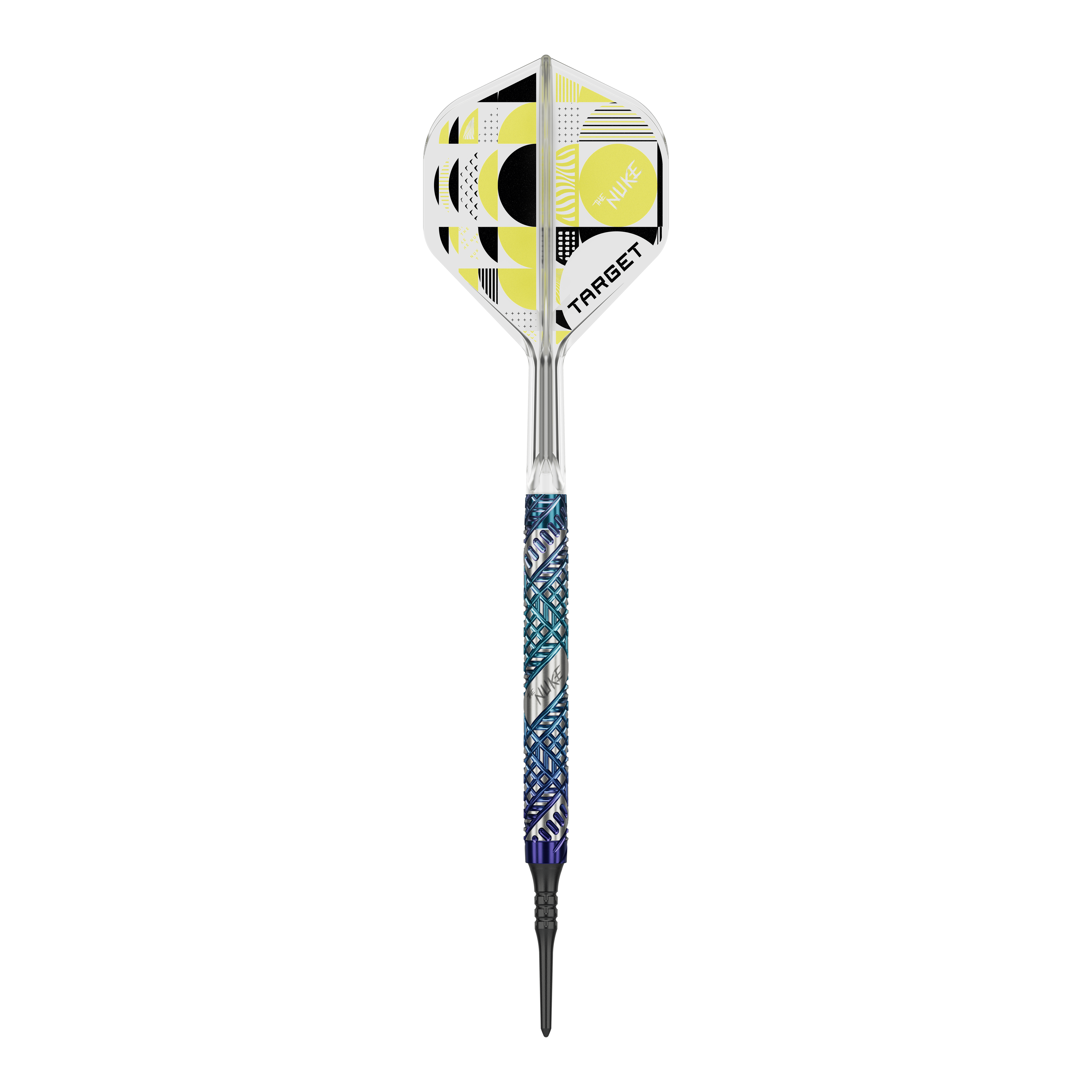 Das Bild zeigt die Target Luke Littler Edge Softdarts - 19g. Diese Softdarts sind für präzises und professionelles Dartspiel konzipiert.