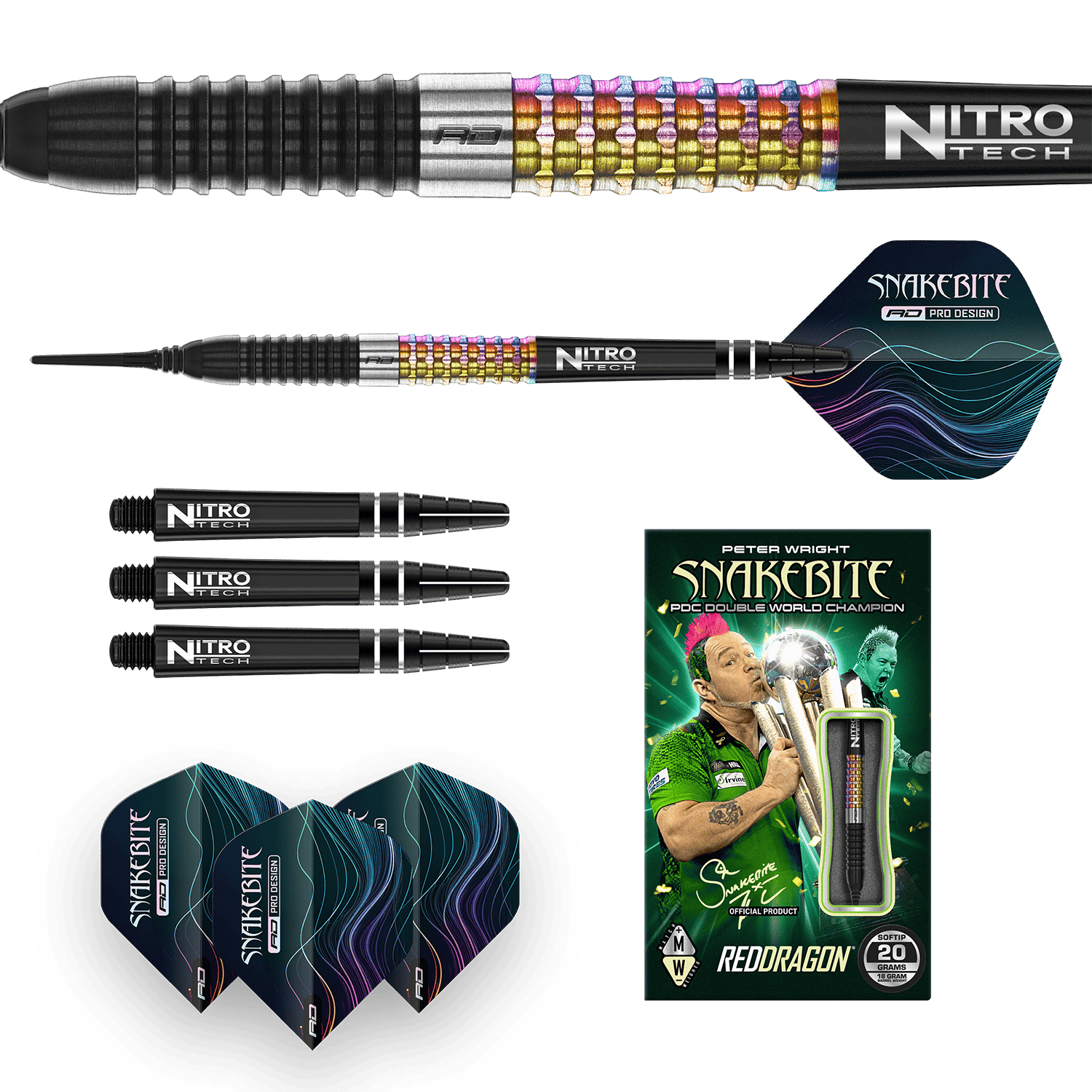 Red Dragon Peter Wright Corra Softdarts