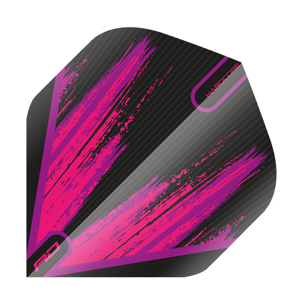 Red Dragon Hardcore Black Pink Standard Flights