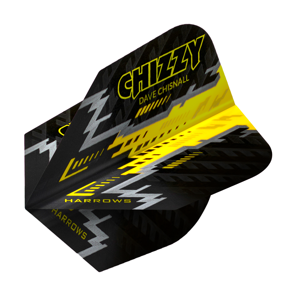 Harrows Dave Chisnall Prime Schwarz Gelb No6 Flights