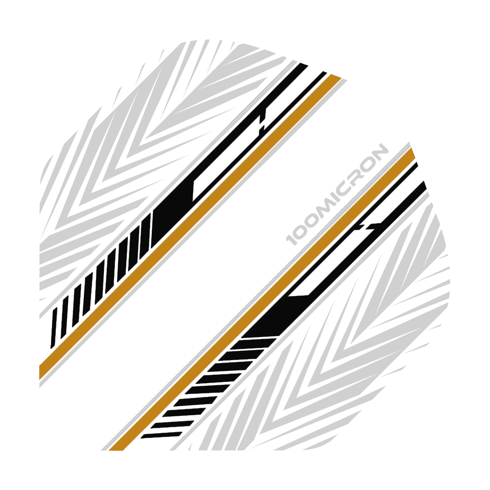 Pentathlon White Black Gold No2 Standard Flights