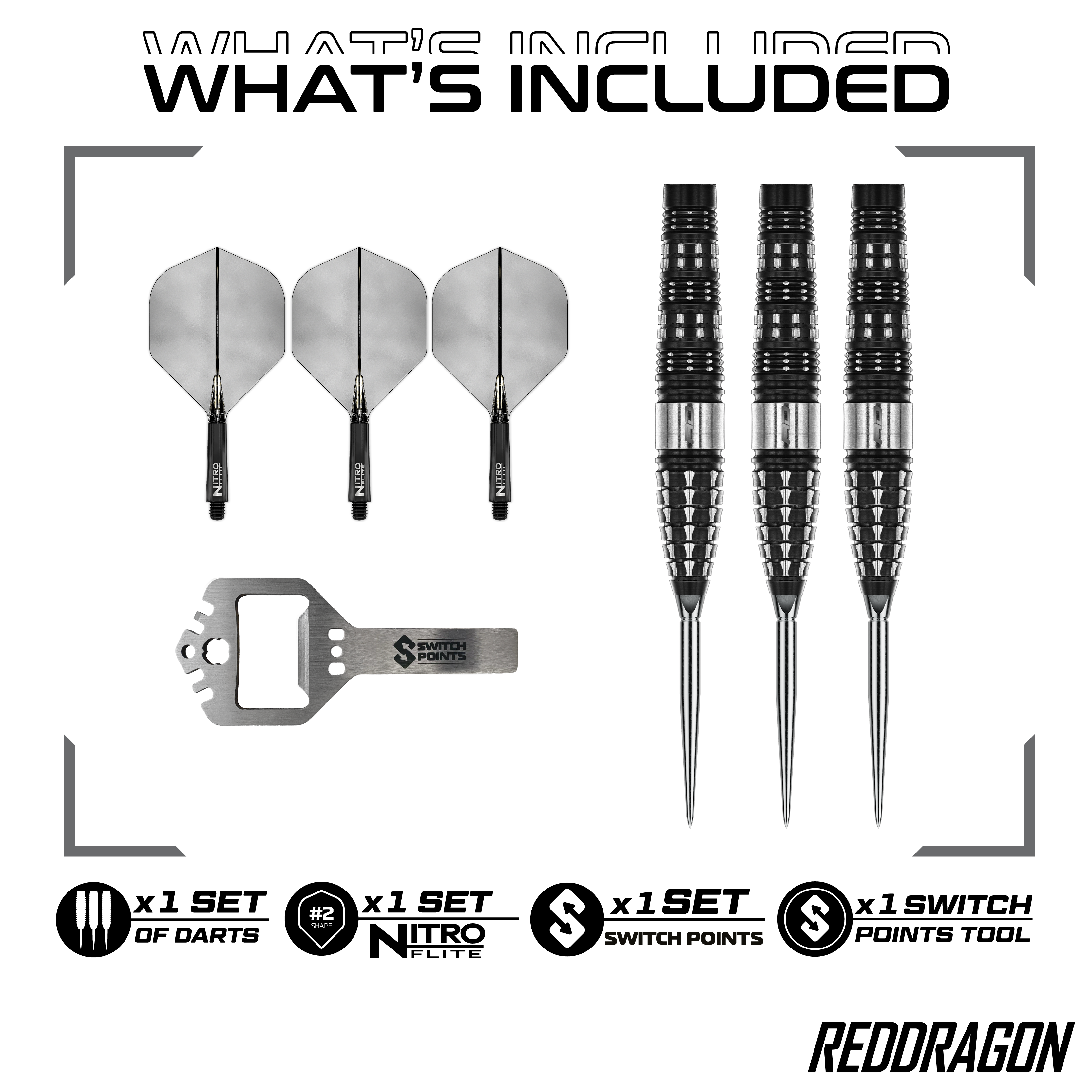 Red Dragon Recon Torpedo Steeldarts Abgebildet sind die Red Dragon Recon Torpedo Steeldarts - 23g. Dieses Produkt ist für Präzision und hohe Leistung entwickelt.
