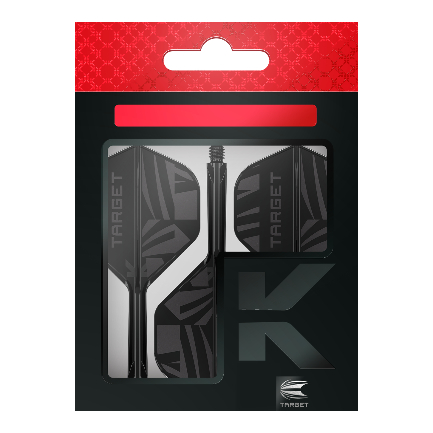 Target K-Flex Black No2 Standard Flights Dieses Bild zeigt die Target K-Flex Black No2 Standard Flights. Diese Flights sind Dartflügel in der Farbe Schwarz.