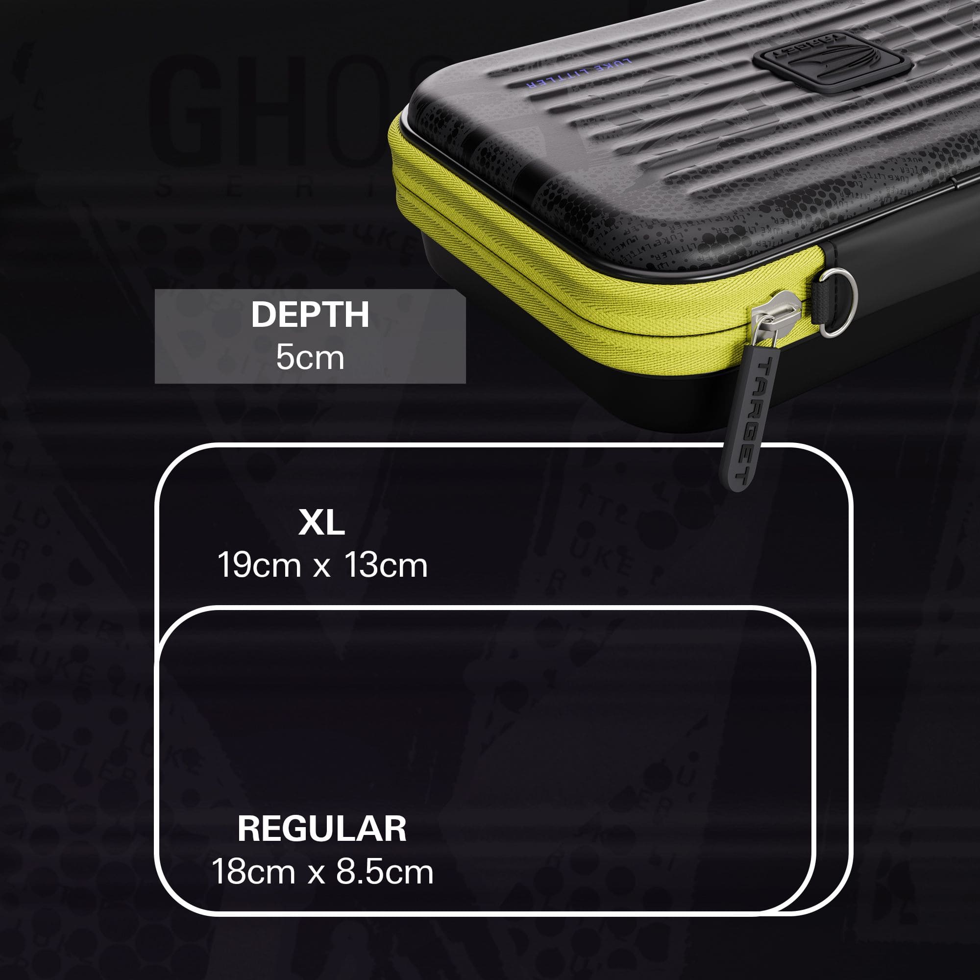 Takoma XL Ghost Series Luke Littler Dartcase Zu sehen ist das Takoma XL Ghost Series Luke Littler Dartcase. Dieses Dartcase bietet Platz für Zubehör und schützt die Darts.