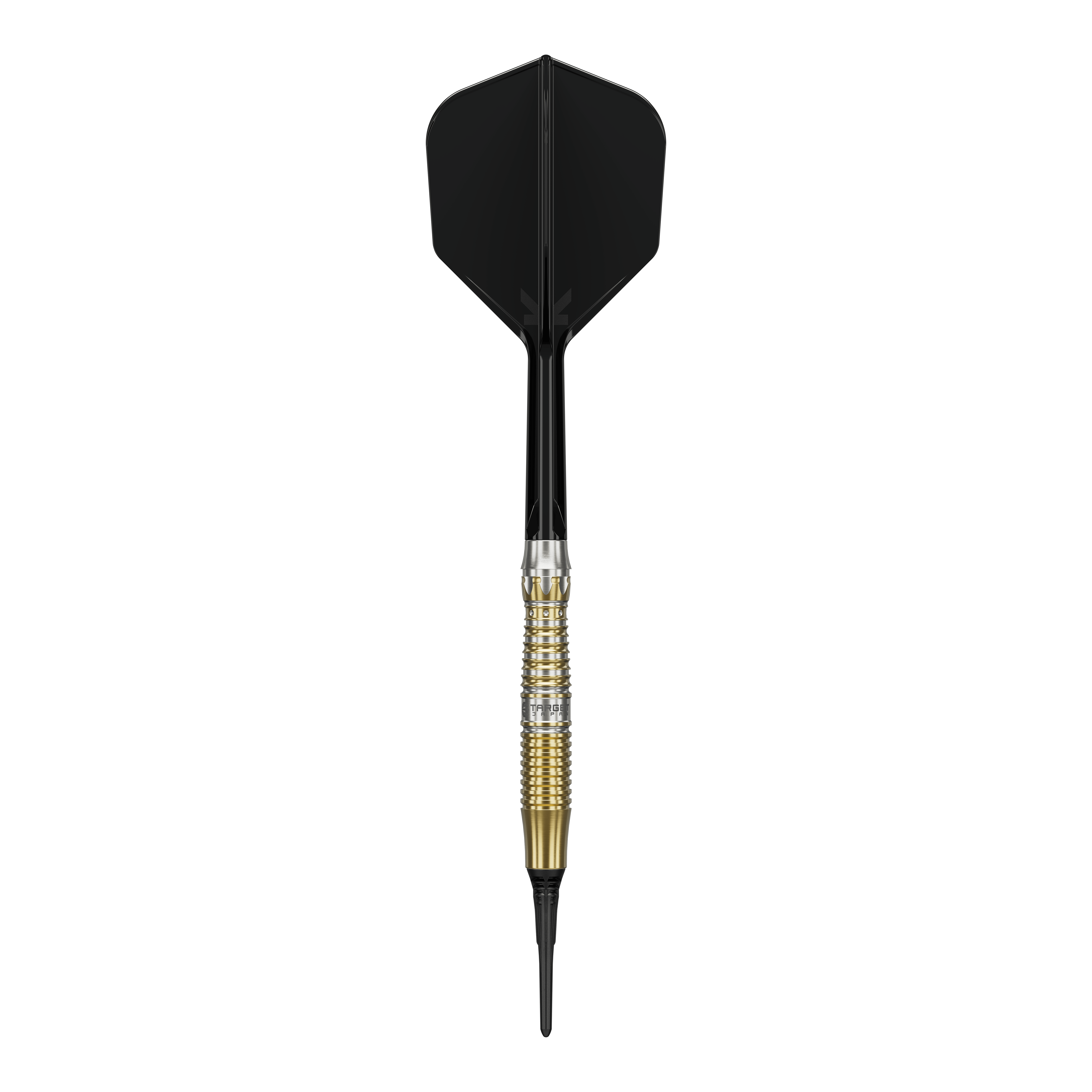 Target Black Marque Enzo Softdarts - 18g Target Black Marque Enzo Softdarts - 18g werden gezeigt. Diese 18-Gramm-Darts sind elegant und für Softdart-Wettkämpfe geeignet.