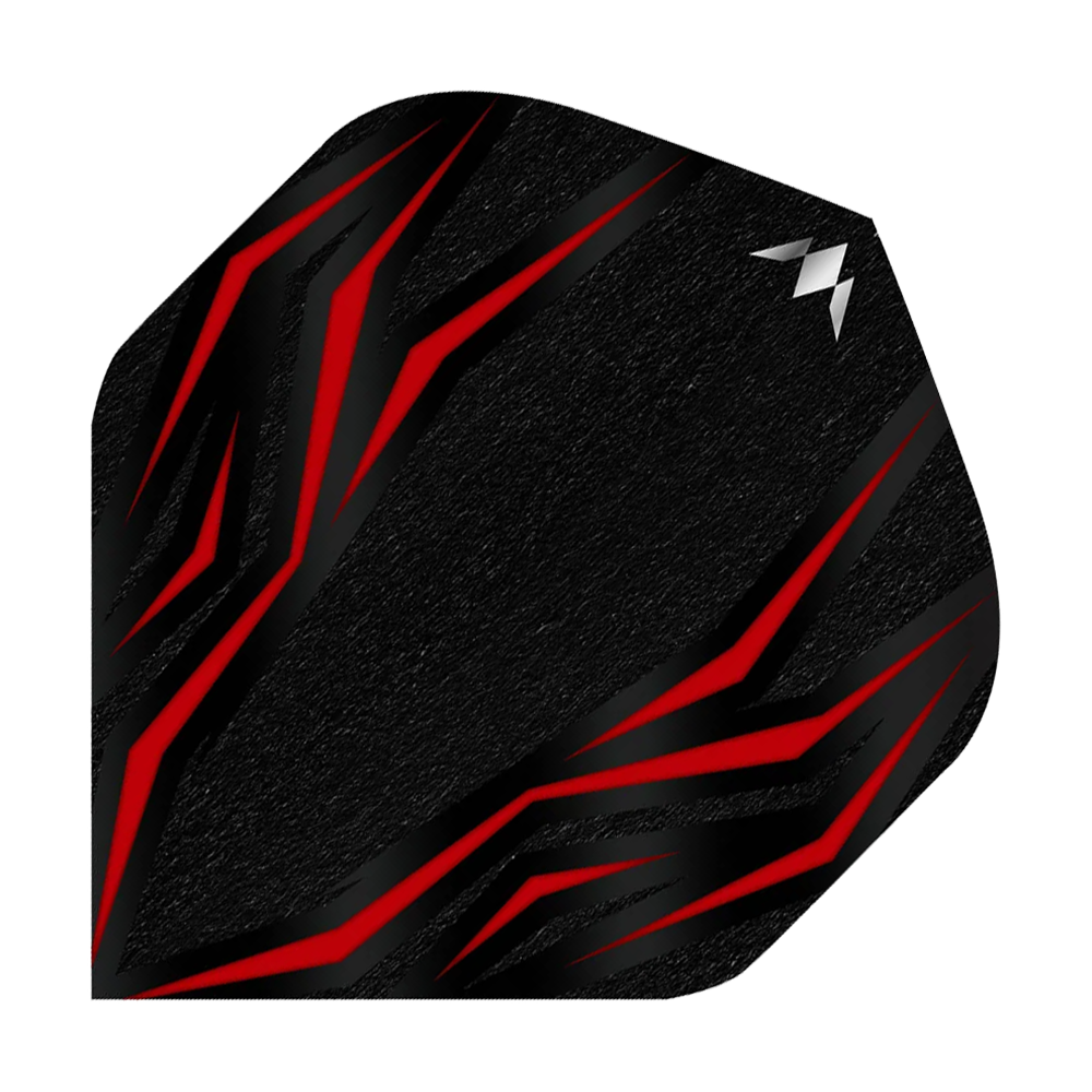 Mission Lava Red No6 Flights Mission Lava Red No6 Flights sind auf diesem Bild abgebildet. Die Flights sind in Rot und werden für Dartpfeile verwendet.