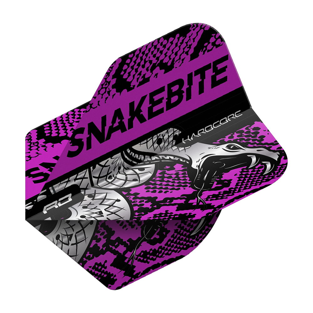 Red Dragon Hardcore Snakebite Coiled Snake Purple Standard Flights