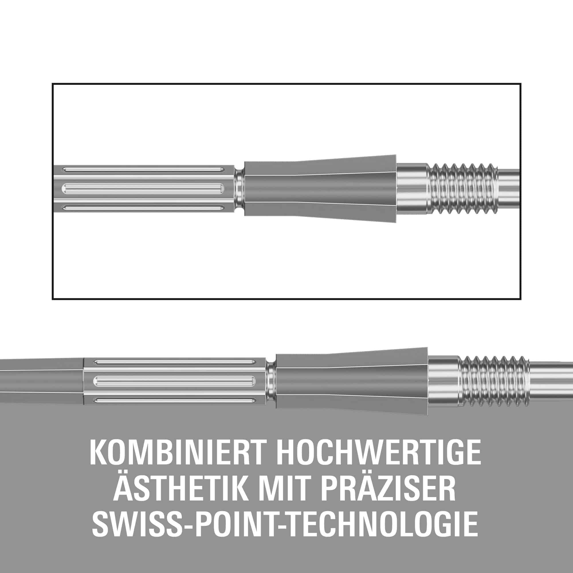 Target Elysian Archetype 43 Swiss Point Steeldartspitzen - Silber Target Elysian Archetype 43 Swiss Point Steeldartspitzen in Silber. Diese Dartspitzen sind für präzises Werfen entwickelt.
