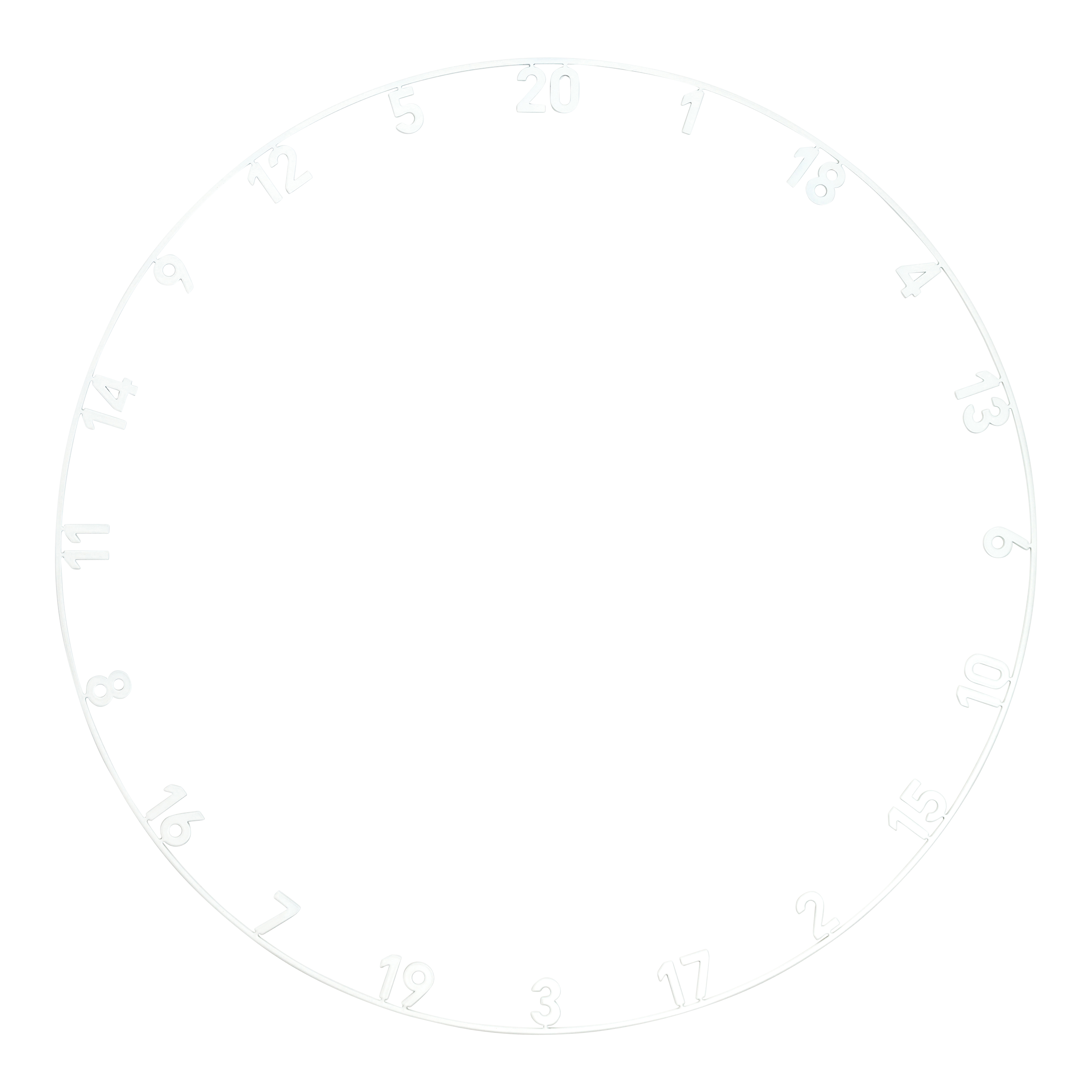 Precise 180 Endorphine Steeldartboard mit Nummernring - Classic White Abgebildet ist das Precise 180 Endorphine Steeldartboard mit Nummernring in Weiß. Das Produkt eignet sich ideal für Dartspieler aller Leistungsstufen.