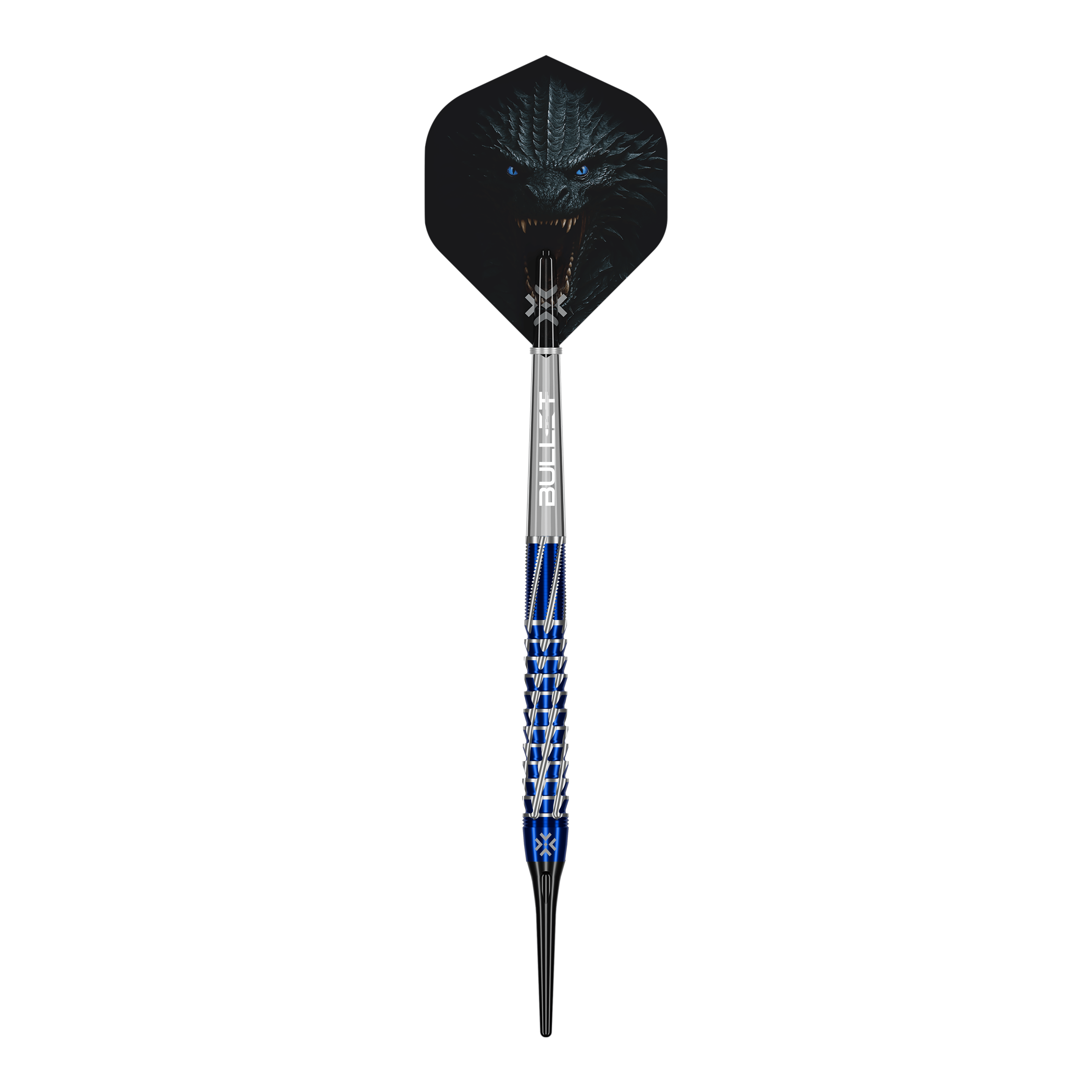 Bullet Hydra Softdarts - 20g Bullet Hydra Softdarts - 20g Darts sind einzeln abgebildet. Man erkennt gut die Oberfläche und die Details des Softdarts.