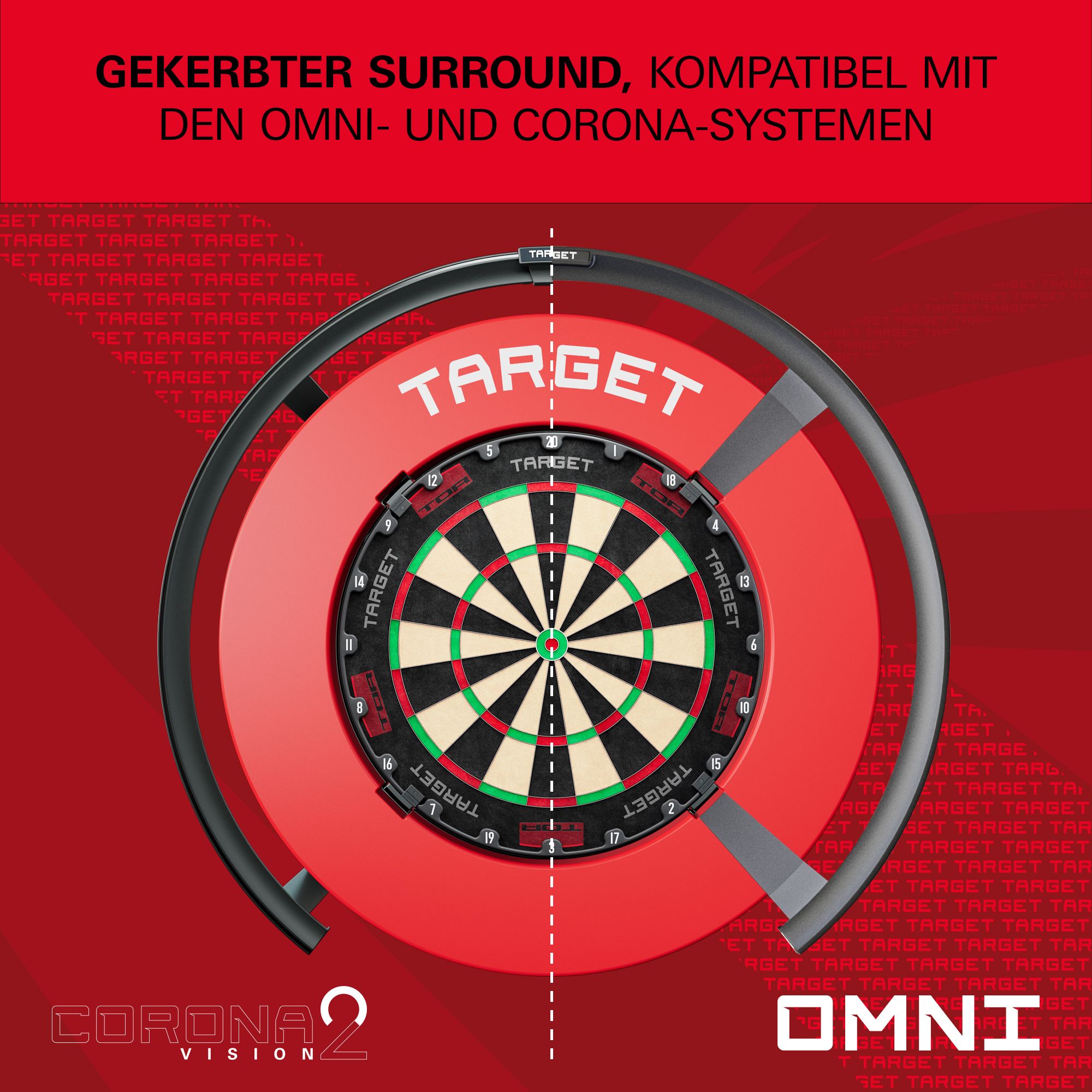 Target Notched Dartboard Surround