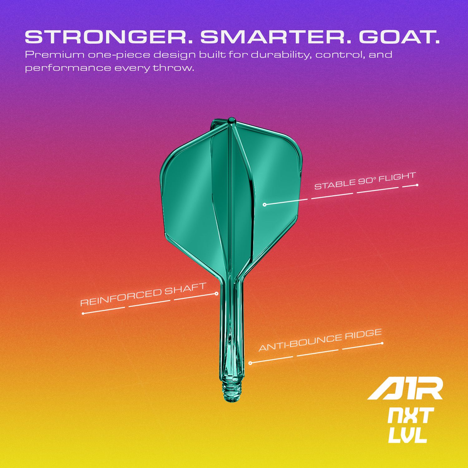 GOAT A1R No6 Flight-Shaft-System - Grün Das Bild zeigt das GOAT A1R No6 Flight-Shaft-System. Das Produkt ist aus einer anderen Perspektive abgebildet.