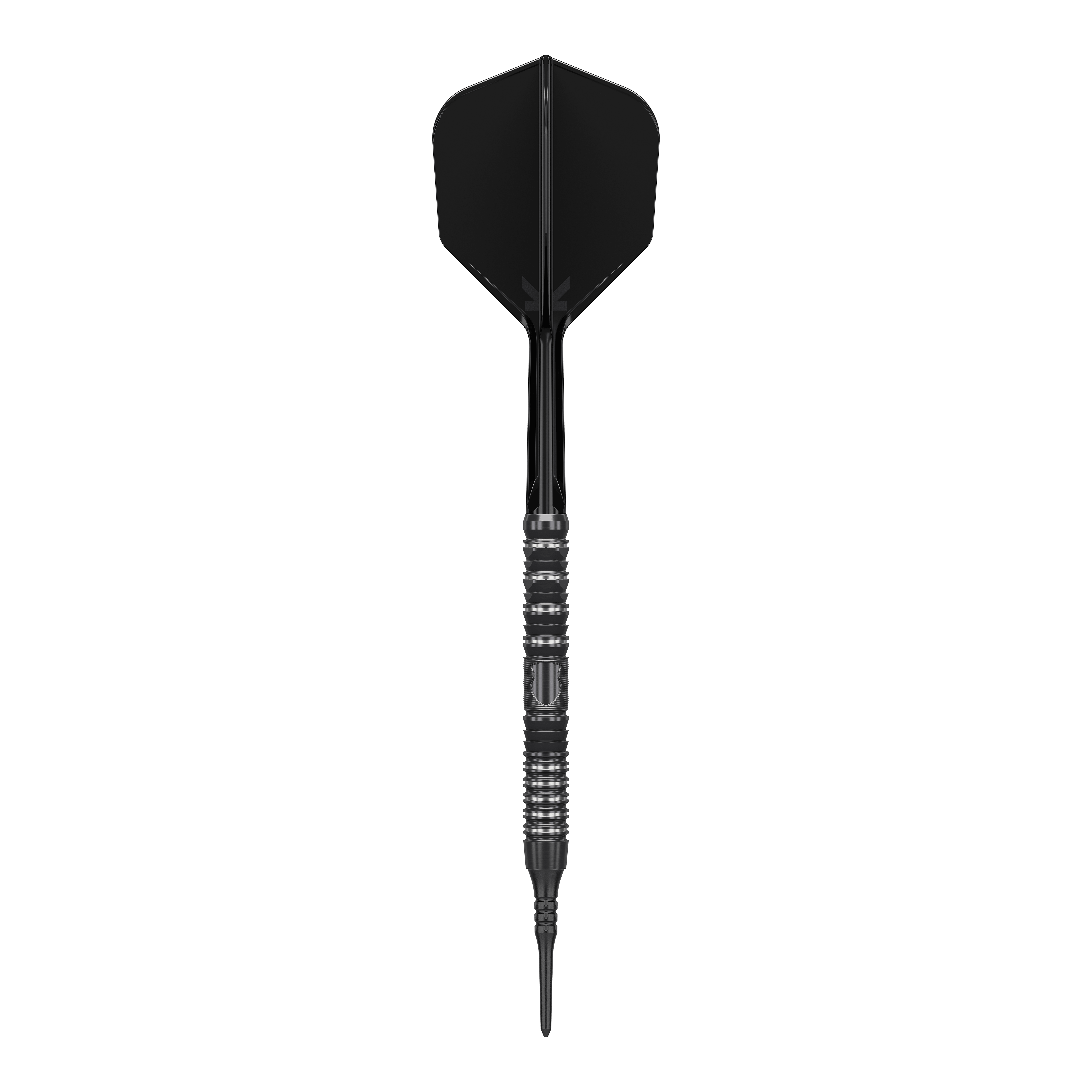 Target Japan Black Marque Draco GEN2 Softdarts - 20g Das Bild zeigt einen schwarzen Softdart der Marke "Target Japan Black Marque Draco GEN2" mit einem Gewicht von 20g. Der Dart hat ein elegantes, modernes Design mit metallischen Akzenten am Griff.