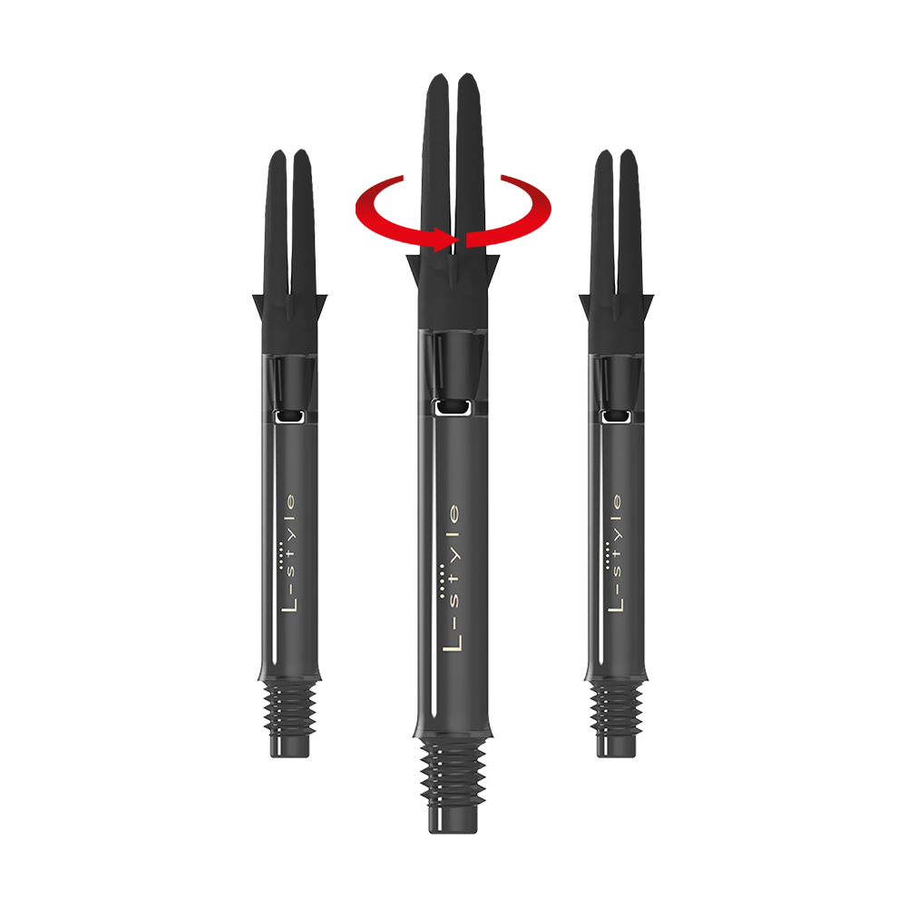 L-Style L-Shaft Carbon Silent Straight - Schwarz 330