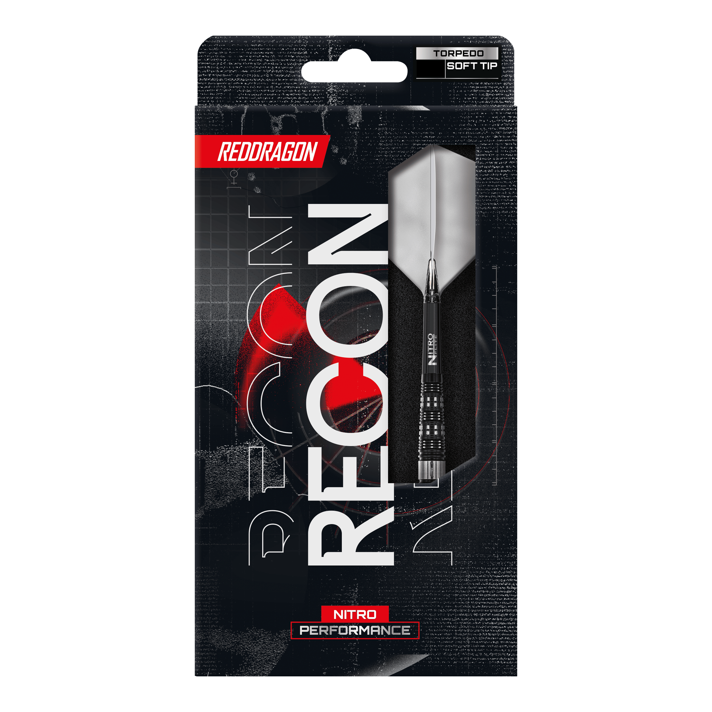 Red Dragon Recon Torpedo Softdarts - 20g Das Foto zeigt die Red Dragon Recon Torpedo Softdarts - 20g. Die Darts sind für Softdart-Spiele geeignet und wirken robust.