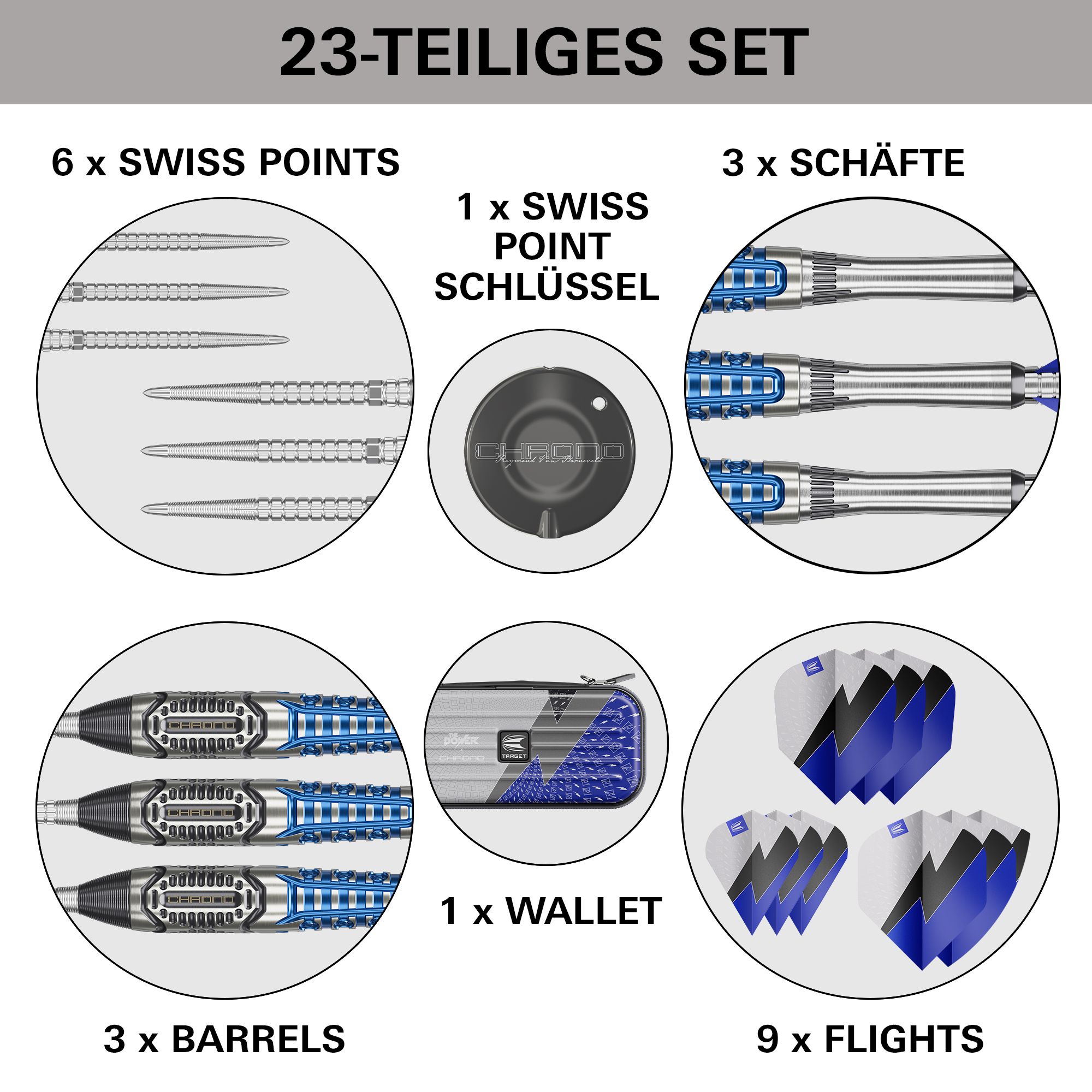 Target Phil Taylor Power X Chrono Swiss Points Steeldarts