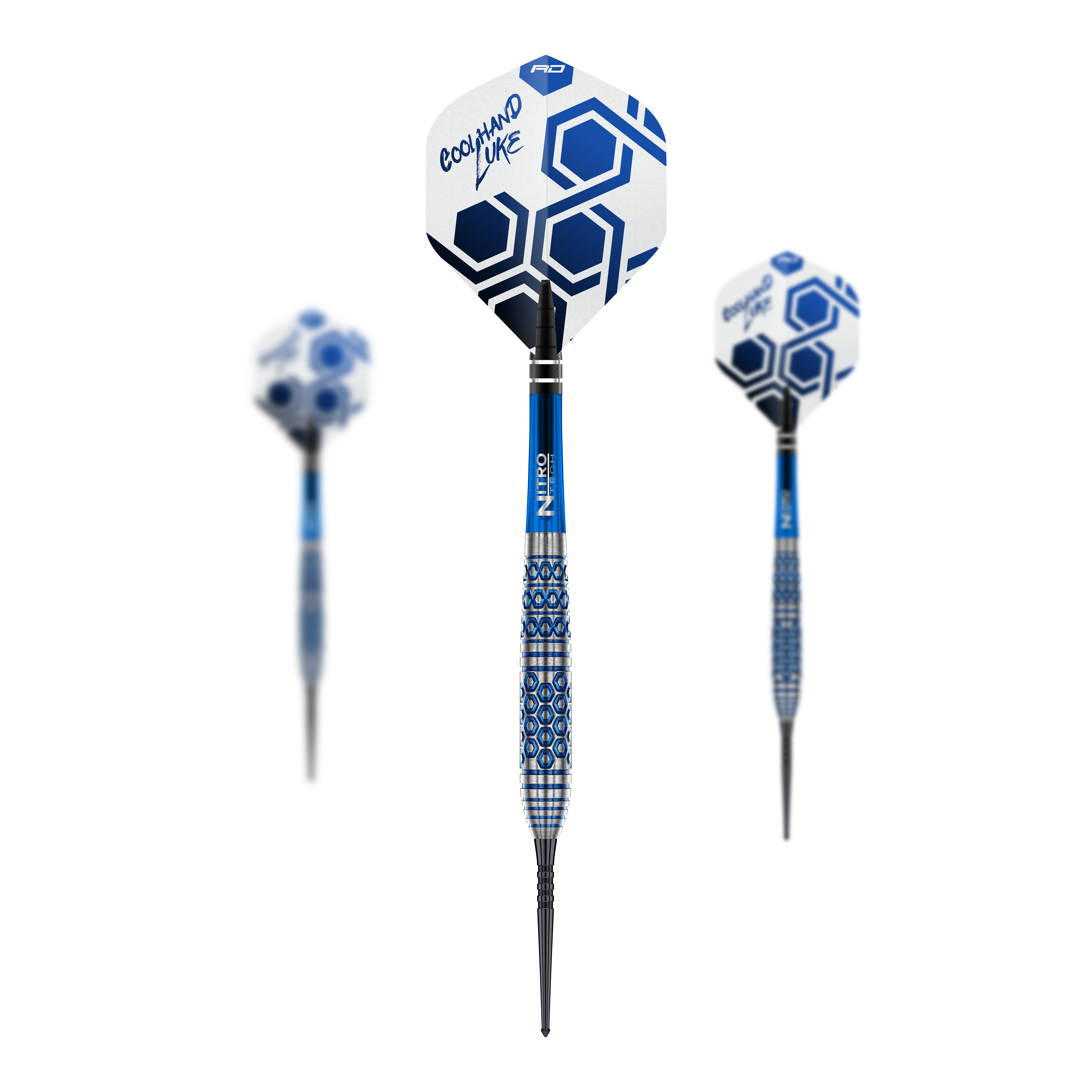 Red Dragon Luke Humphries TX5 Steeldarts Das Bild zeigt ein Set der Red Dragon Luke Humphries TX5 Steeldarts. Die Steeldarts sind zusammen als Set dargestellt.