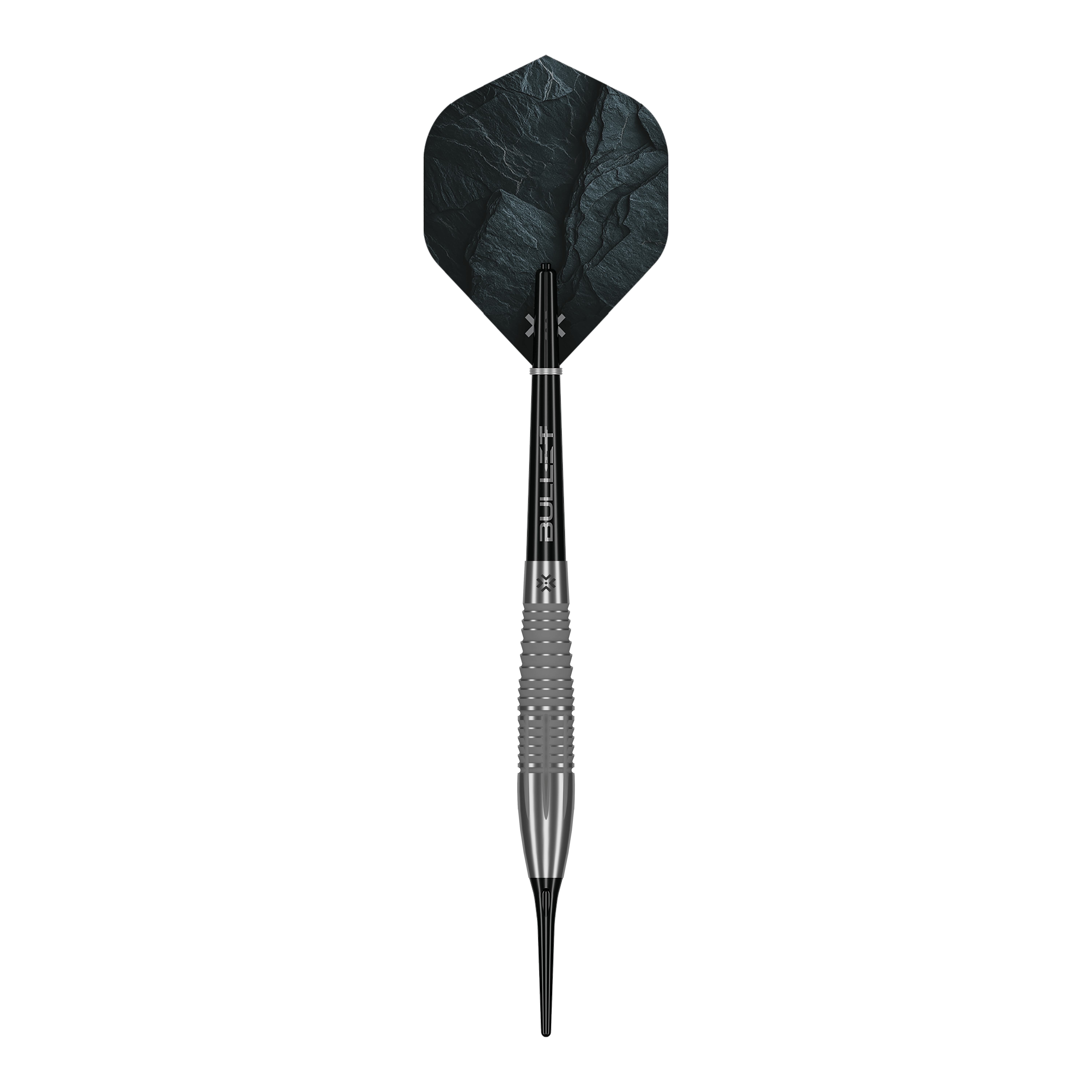 Bullet Monolith Softdarts - 20g Auf dem Bild werden die Bullet Monolith 20g Soft Darts dargestellt. Diese Darts sind speziell für das Softdart-Spiel konzipiert.