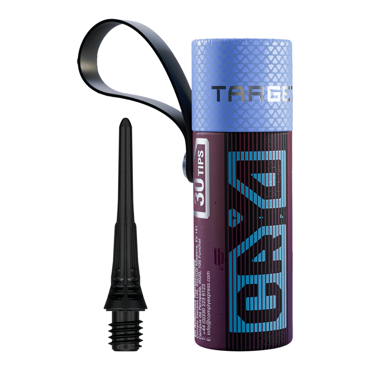 Target Cryo Softdartspitzen 30er Pack - Schwarz Das Bild präsentiert die Target Cryo Softdartspitzen im 30er Pack in schwarzer Farbe. Diese Ersatzspitzen sind für den Einsatz mit Softdarts gedacht.