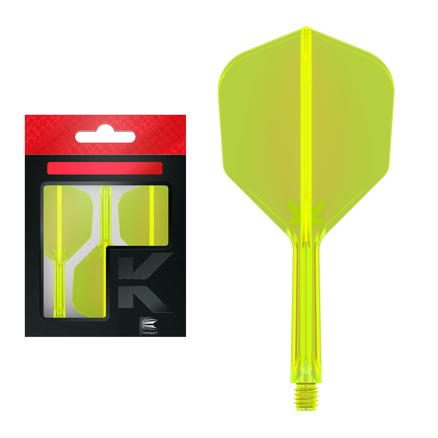 Target K-Flex No6 Flights neon gelb