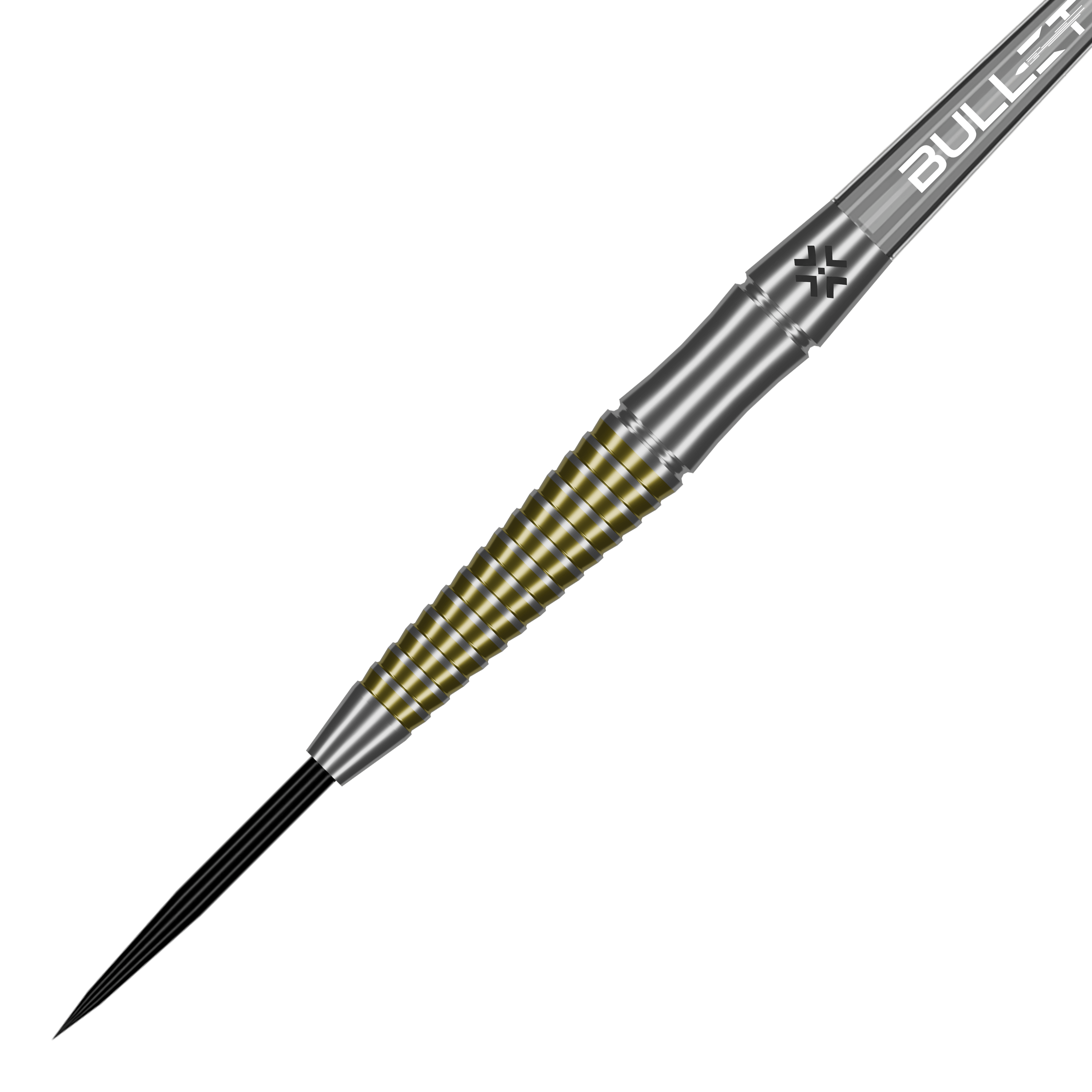 Bullet Fang Steeldarts Abgebildet sind die Bullet Fang Steeldarts aus Seitenansicht. Die Darts werden im Profil dargestellt.