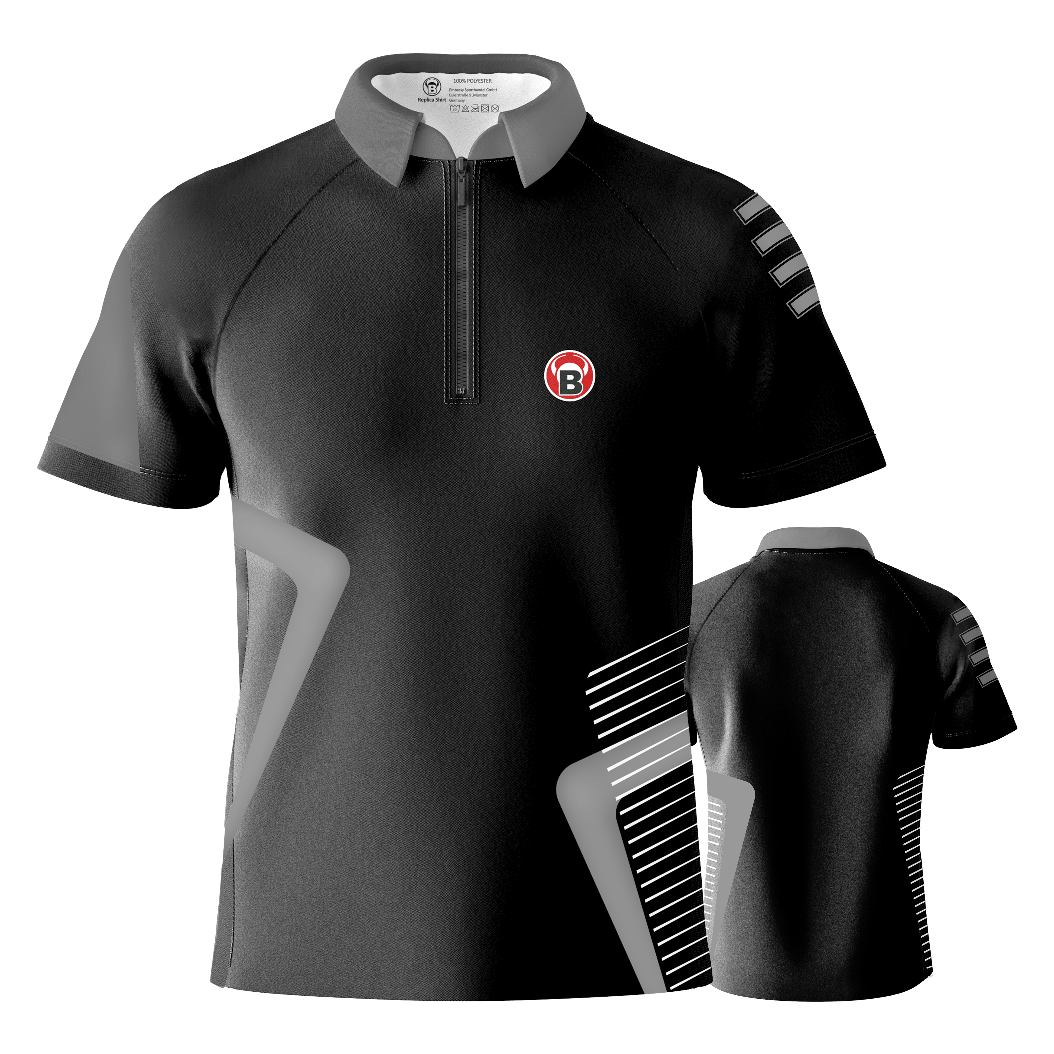 Bulls Team Dartshirt - Grau