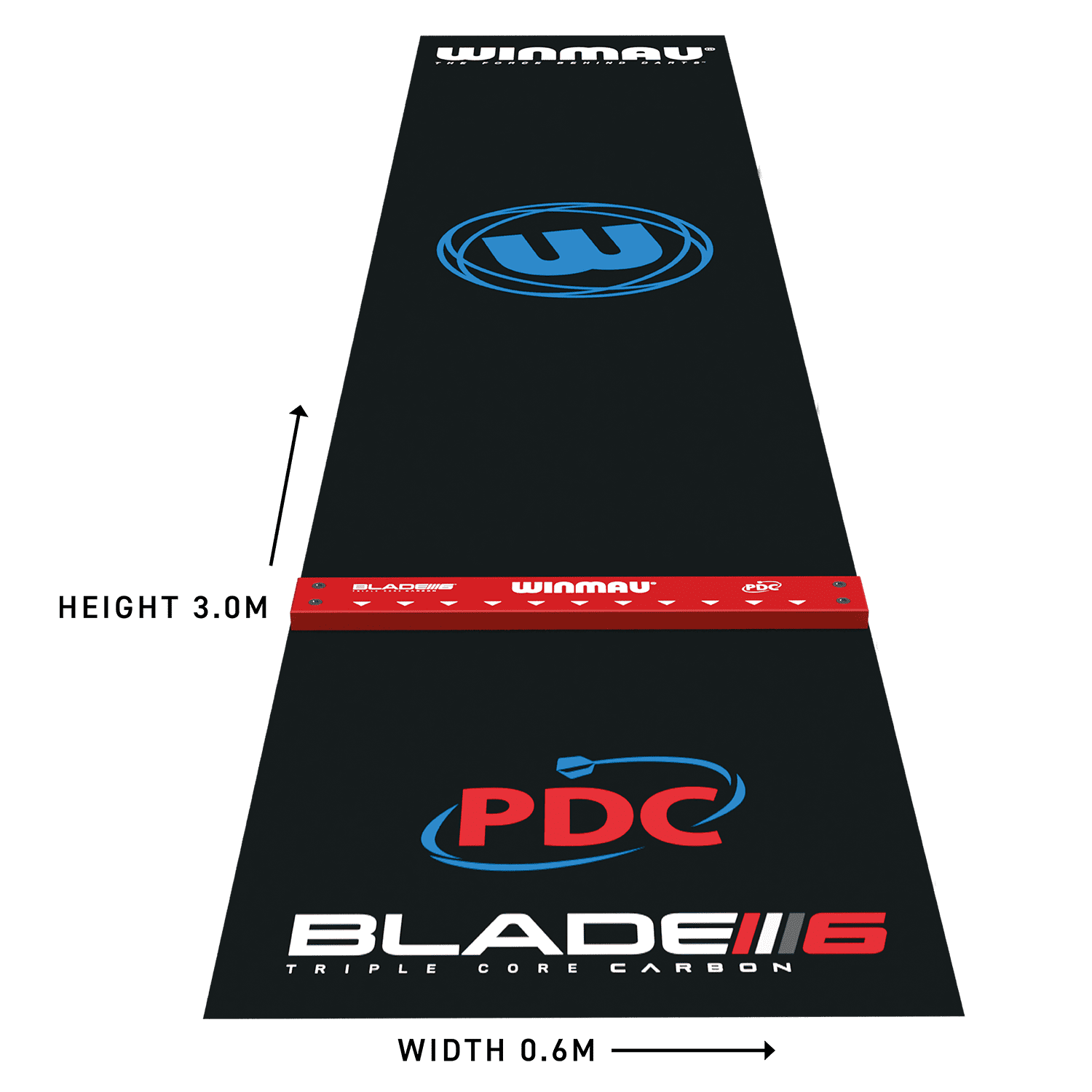 Winmau Pro Zone Precision Blade 6 Dartmatte + Oche