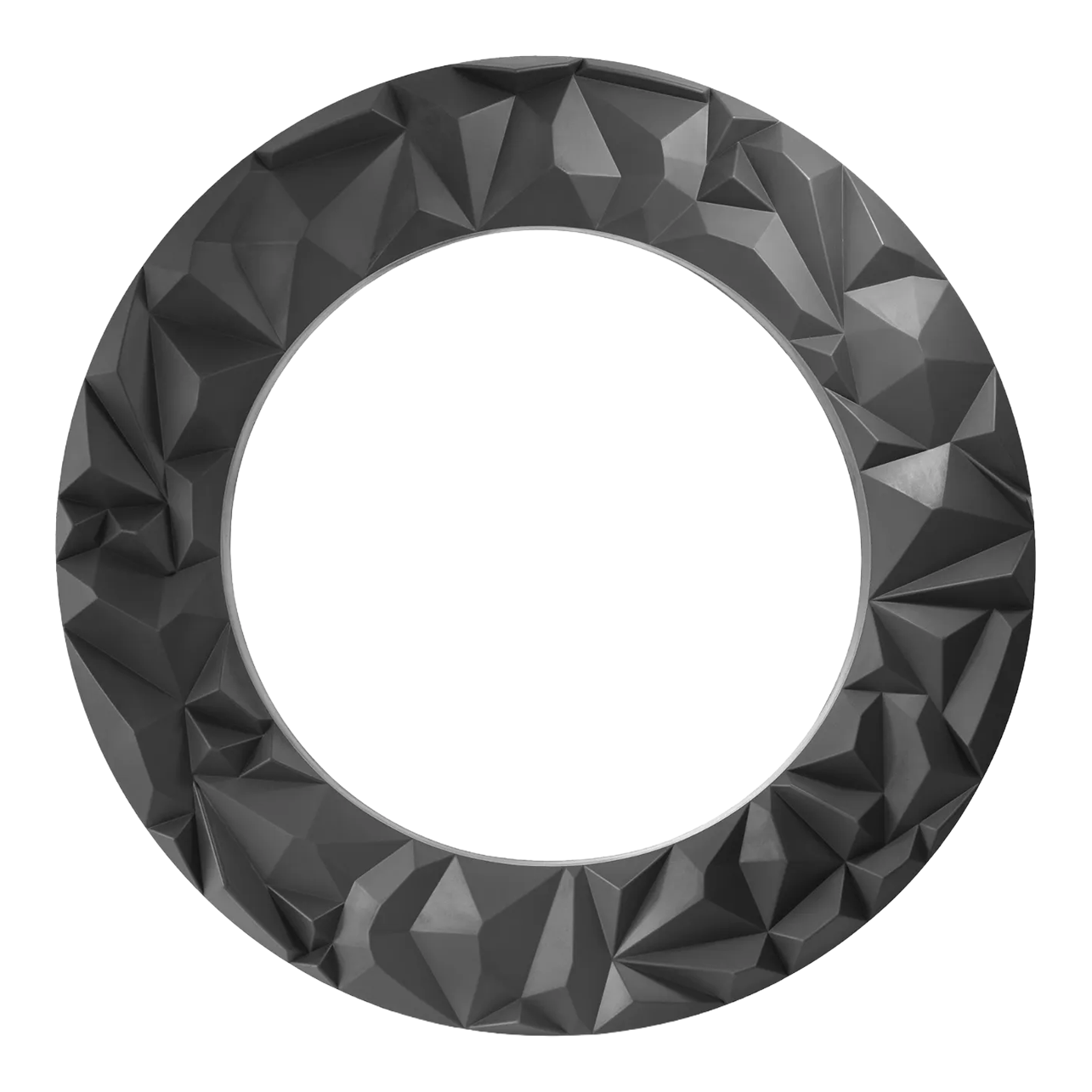 Hier ist das Precise 180 3D Dartboard Surround Subterra - Graphite abgebildet. Das Produkt bietet Schutz für die Wand hinter dem Dartboard.