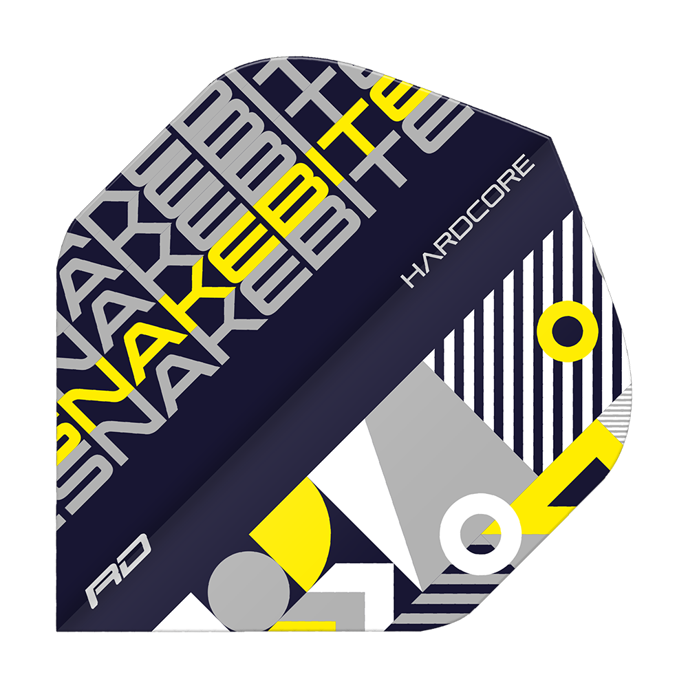 Red Dragon Hardcore Snakebite Black Yellow Standard Flights Red Dragon Hardcore Snakebite Black Yellow Standard Flights