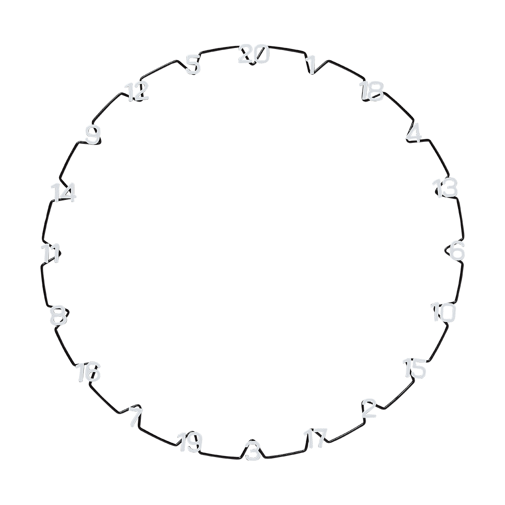 Unicorn Horizontal Number Ring Zahlenring